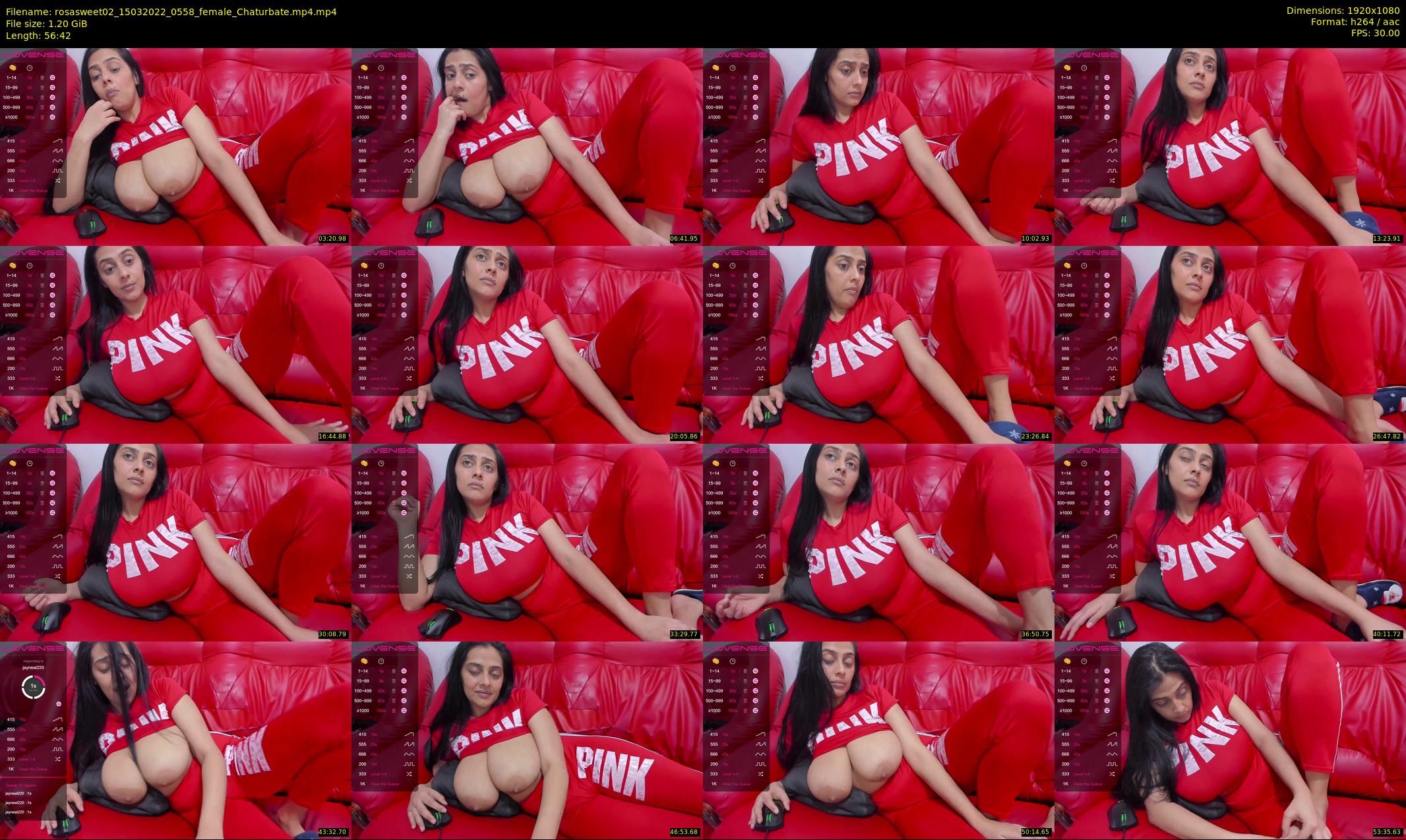 rosasweet02 — 57 minute Chaturbate female cam show recording, 1080p, Mar 15, 2022