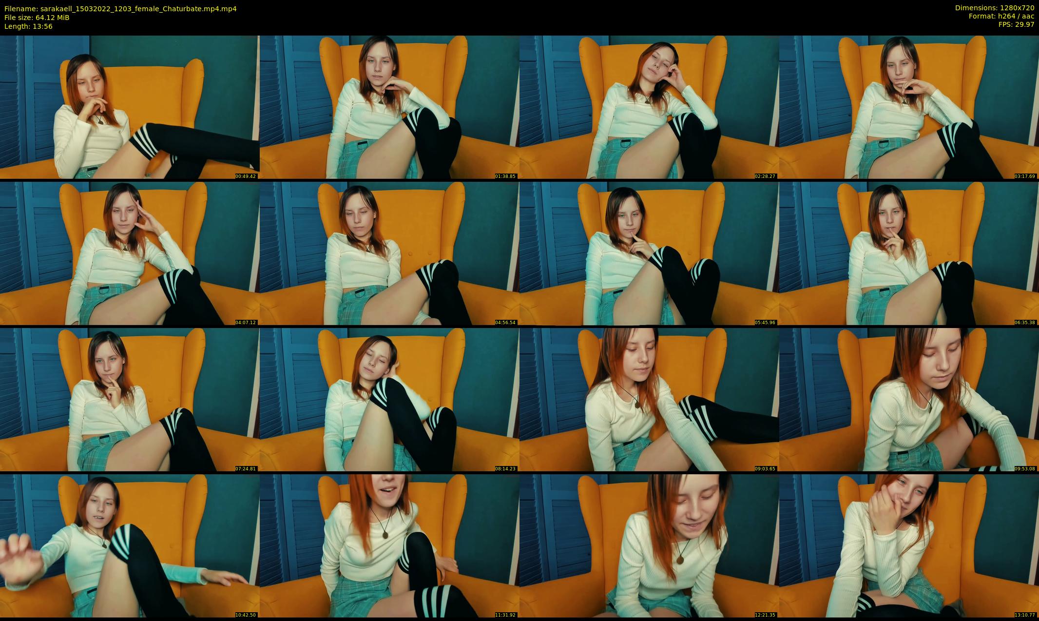 sarakaell — 14 minute Chaturbate female cam show recording, 720p, Mar 15, 2022