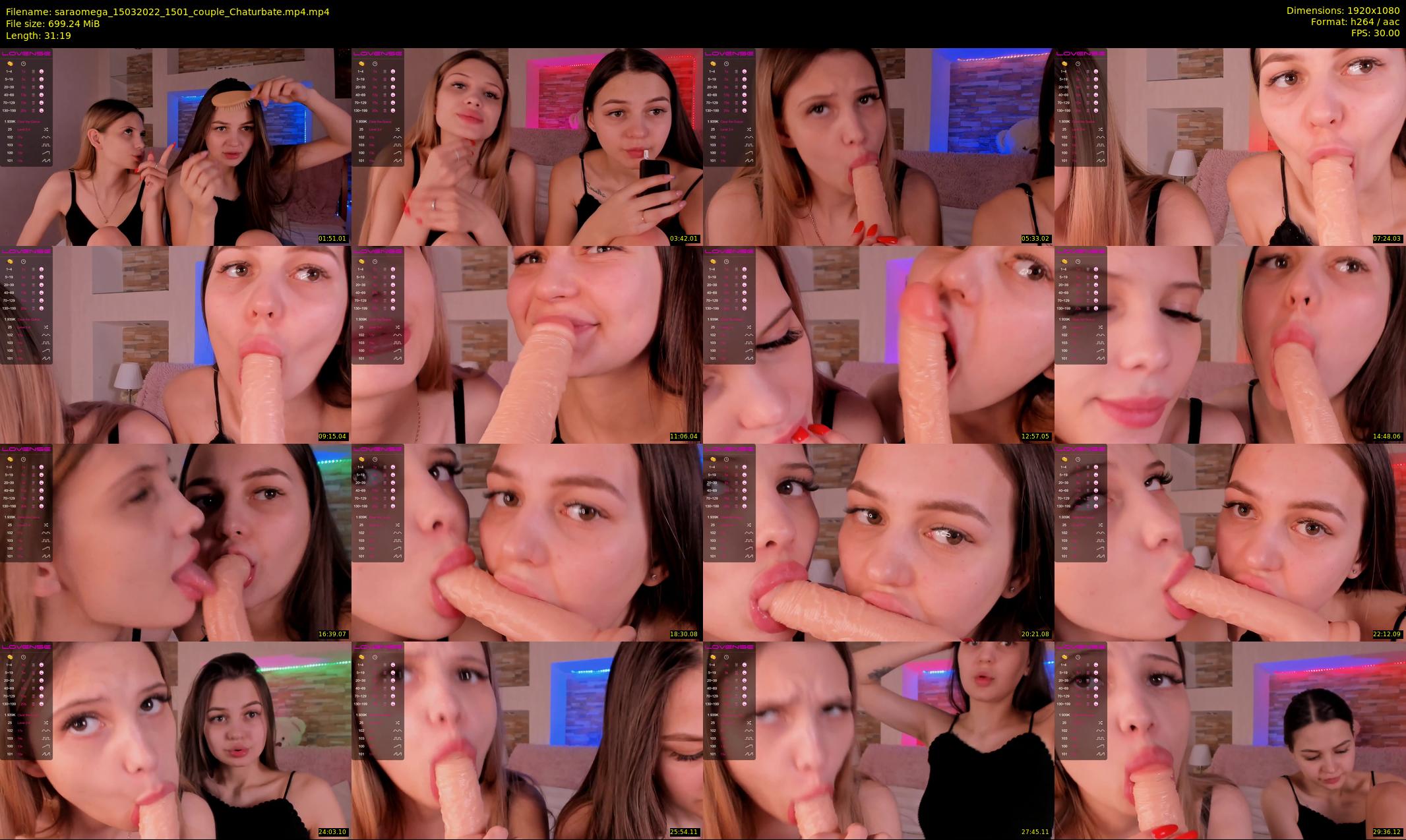 saraomega — 32 minute Chaturbate couple cam show recording, 1080p, Mar 15, 2022