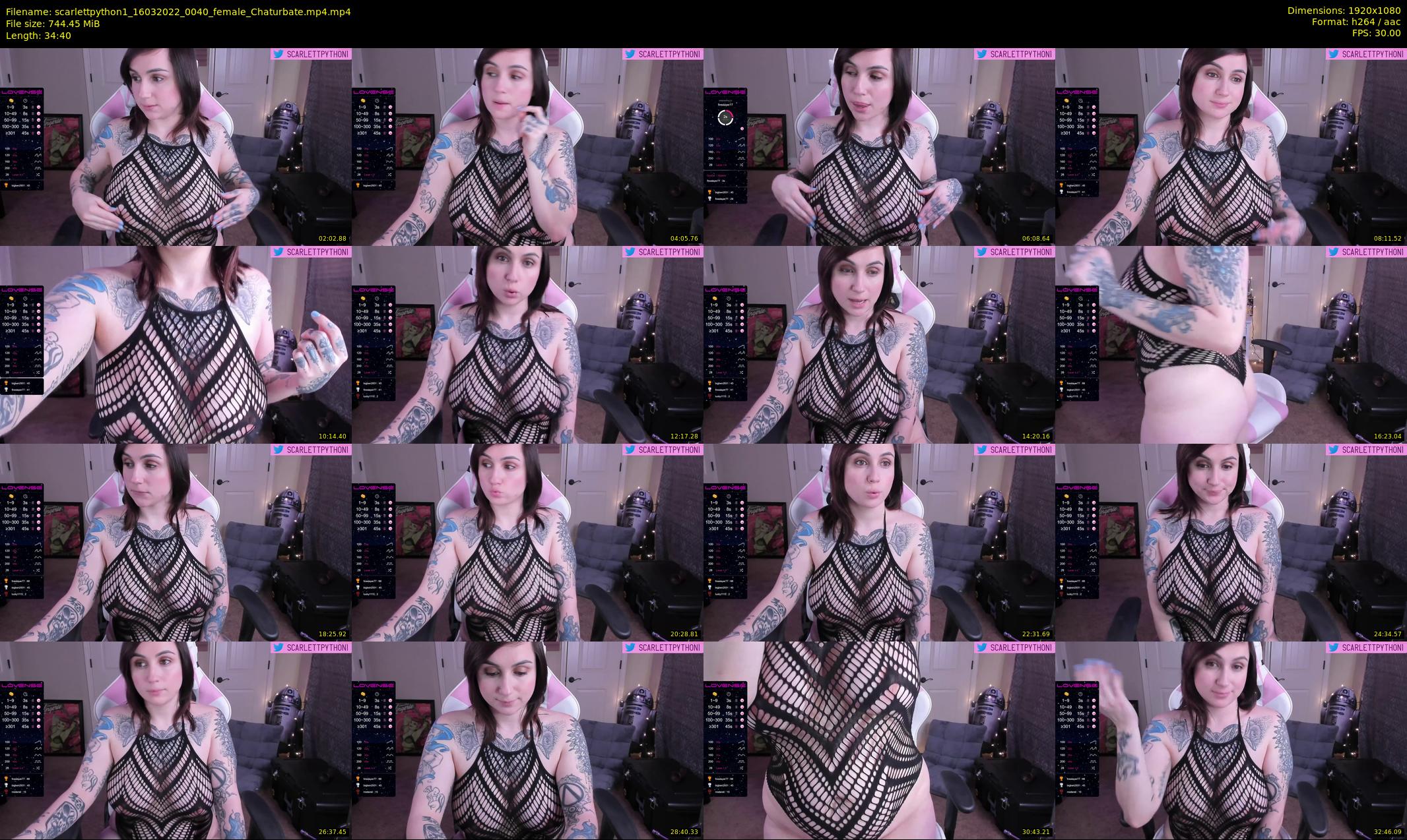 scarlettpython1 — 35 minute Chaturbate female cam show recording, 1080p, Mar 16, 2022
