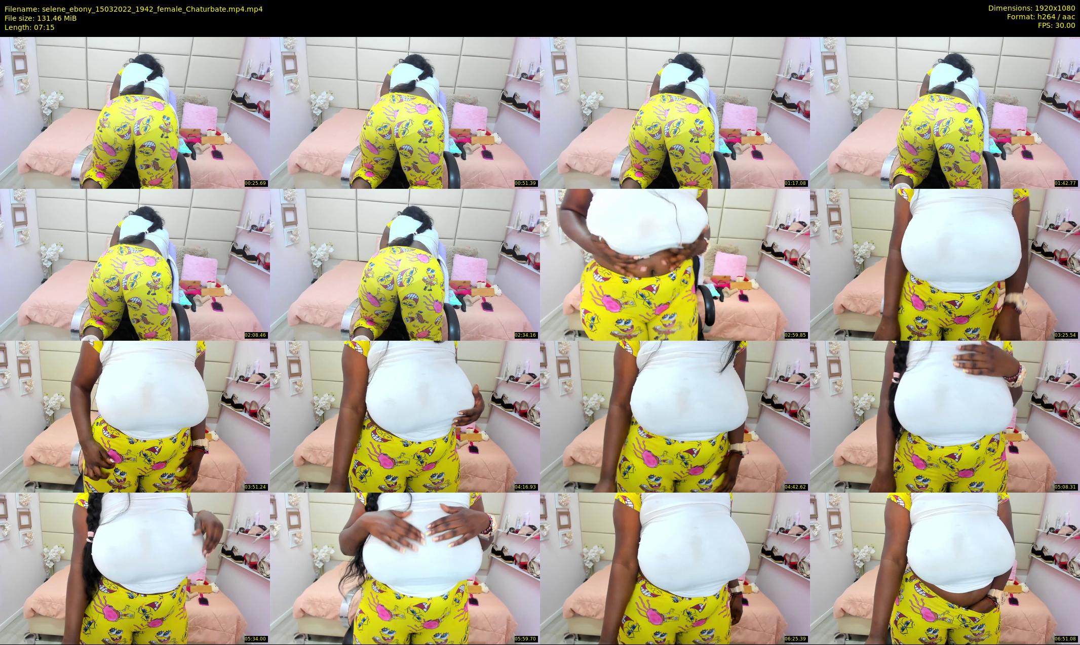 selene_ebony — 8 minute Chaturbate female cam show recording, 1080p, Mar 15, 2022
