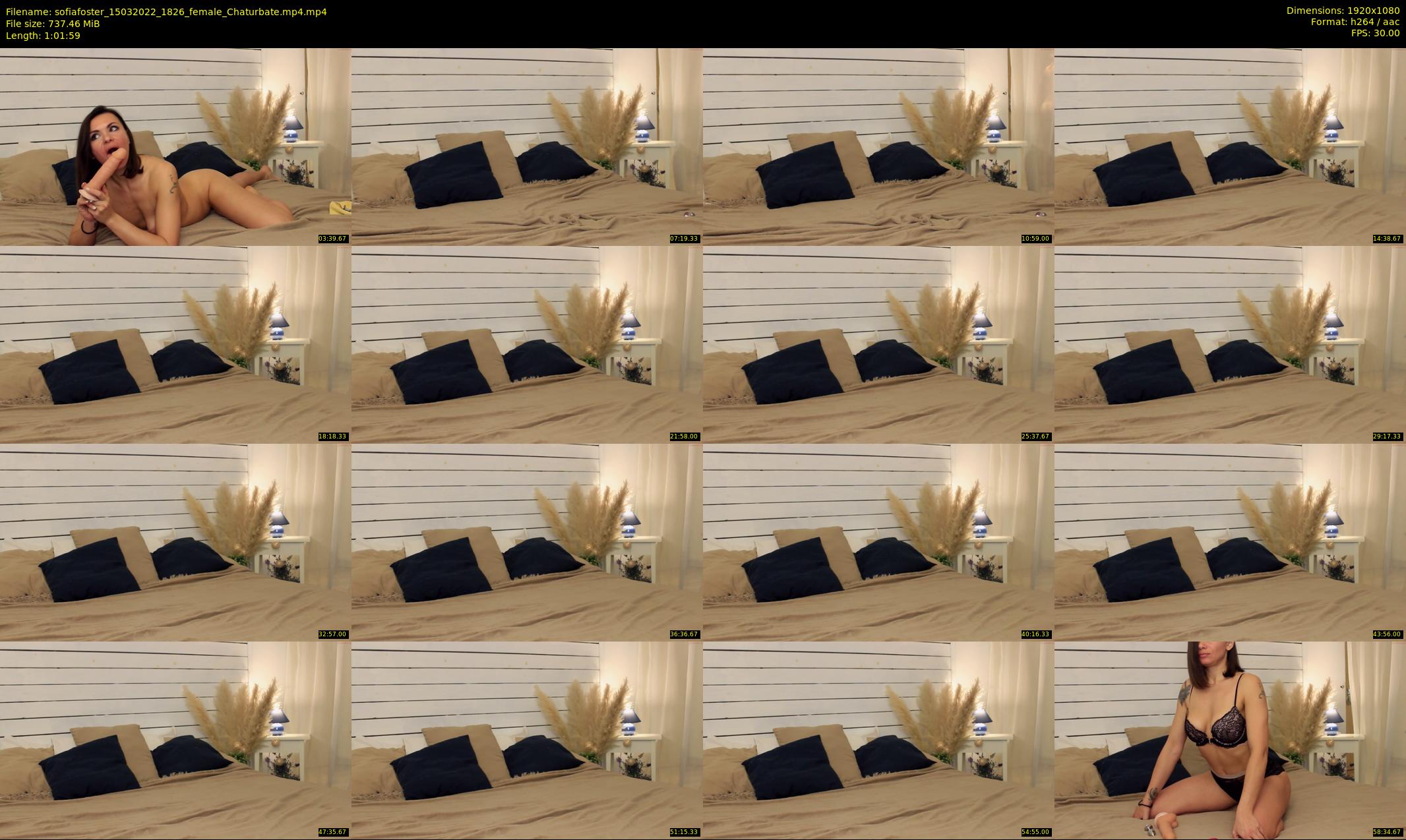 sofiafoster — 62 minute Chaturbate female cam show recording, 1080p, Mar 15, 2022