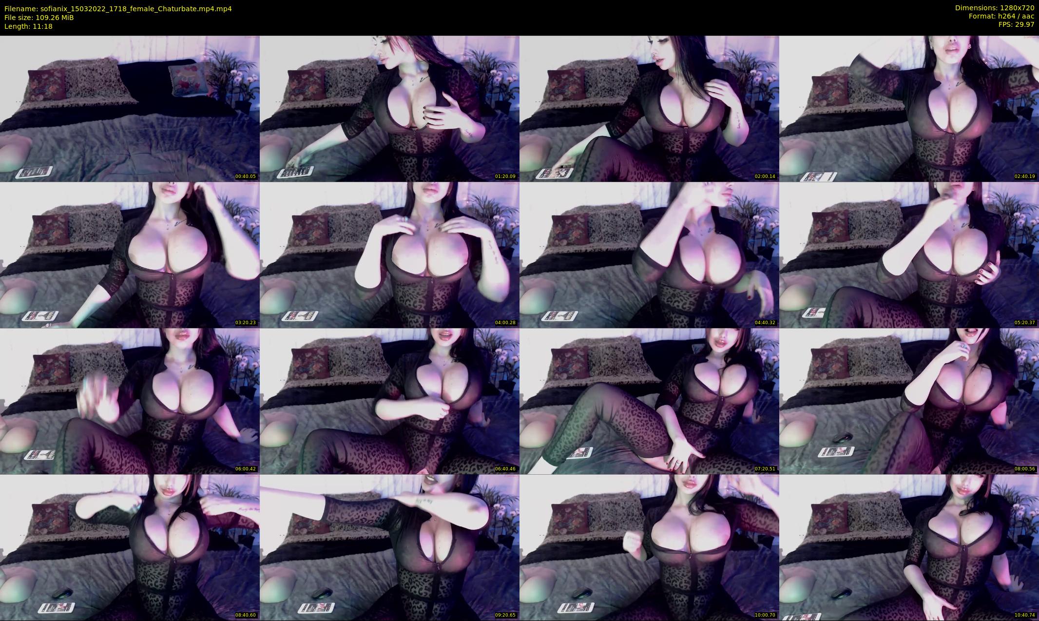 sofianix — 12 minute Chaturbate female cam show recording, 720p, Mar 15, 2022
