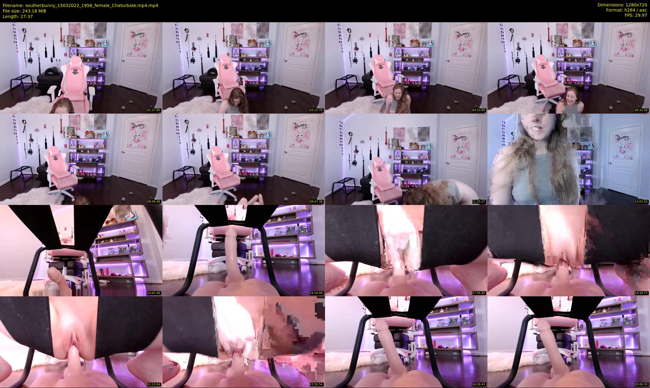 southerbunny — 28 minute Chaturbate female cam show recording, 720p, Mar 15, 2022