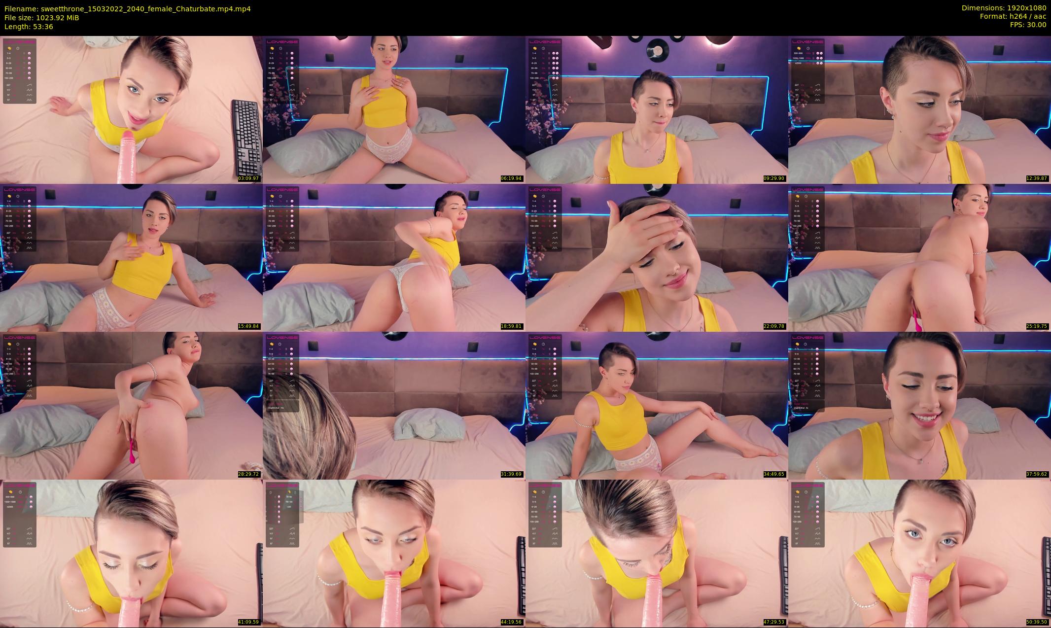 sweetthrone — 54 minute Chaturbate couple cam show recording, 1080p, Mar 15, 2022