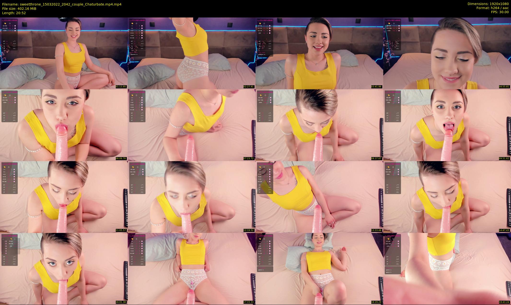 sweetthrone — 21 minute Chaturbate couple cam show recording, 1080p, Mar 15, 2022