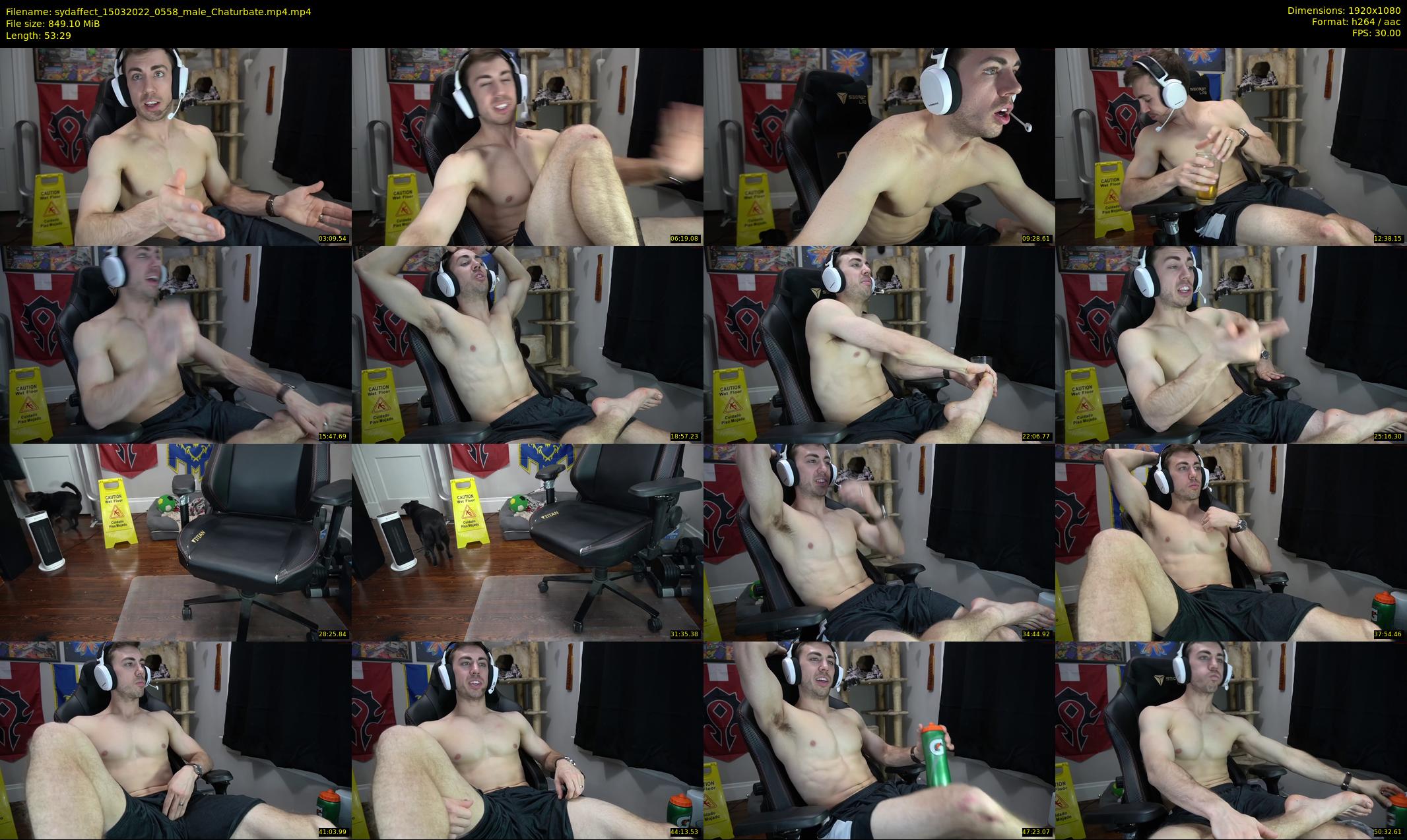 sydaffect — 54 minute Chaturbate male cam show recording, 1080p, Mar 15, 2022