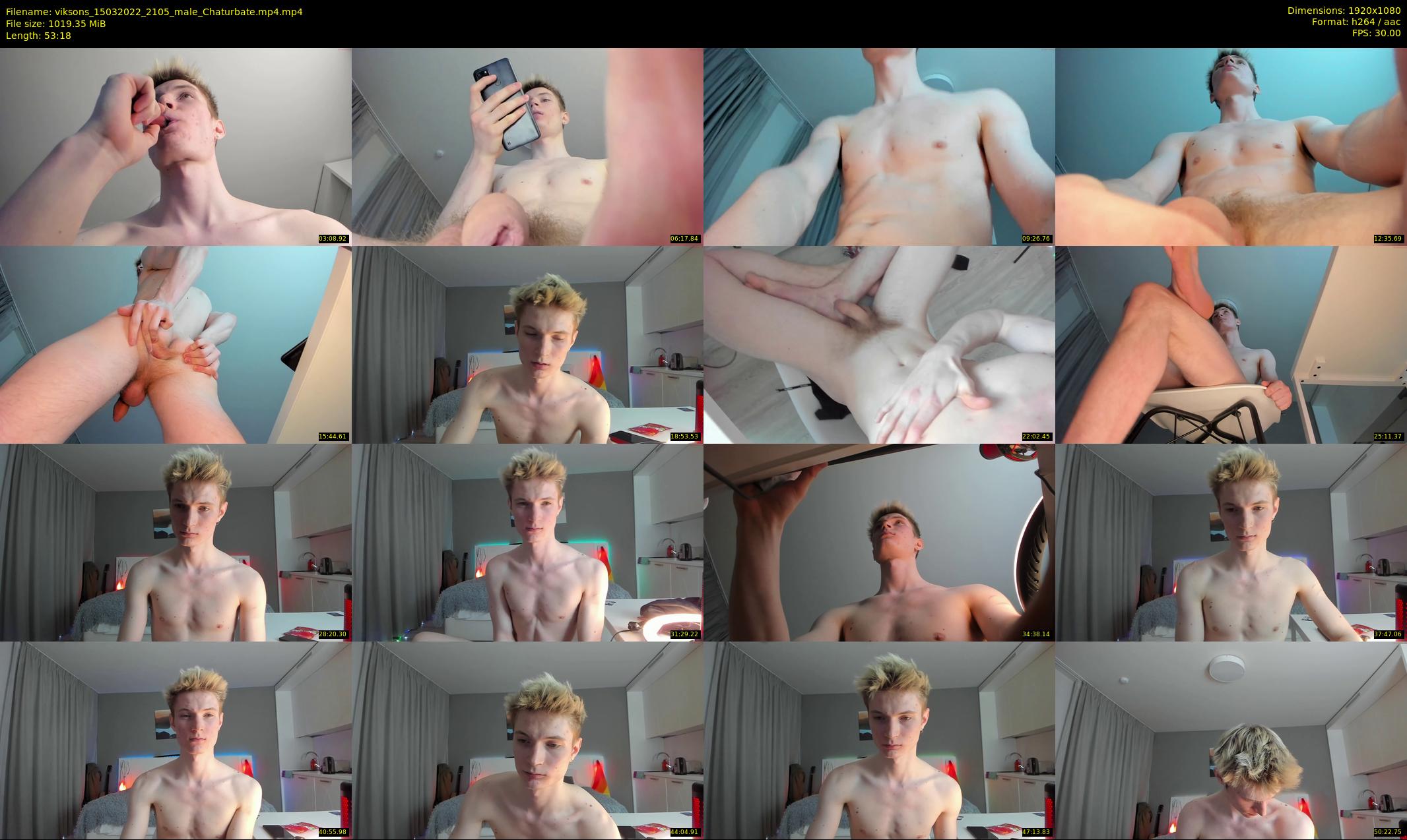 viksons — 54 minute Chaturbate male cam show recording, 1080p, Mar 15, 2022