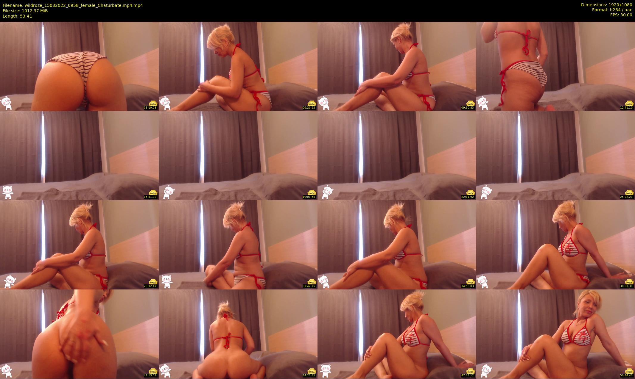 wildroze — 54 minute Chaturbate female cam show recording, 1080p, Mar 15, 2022