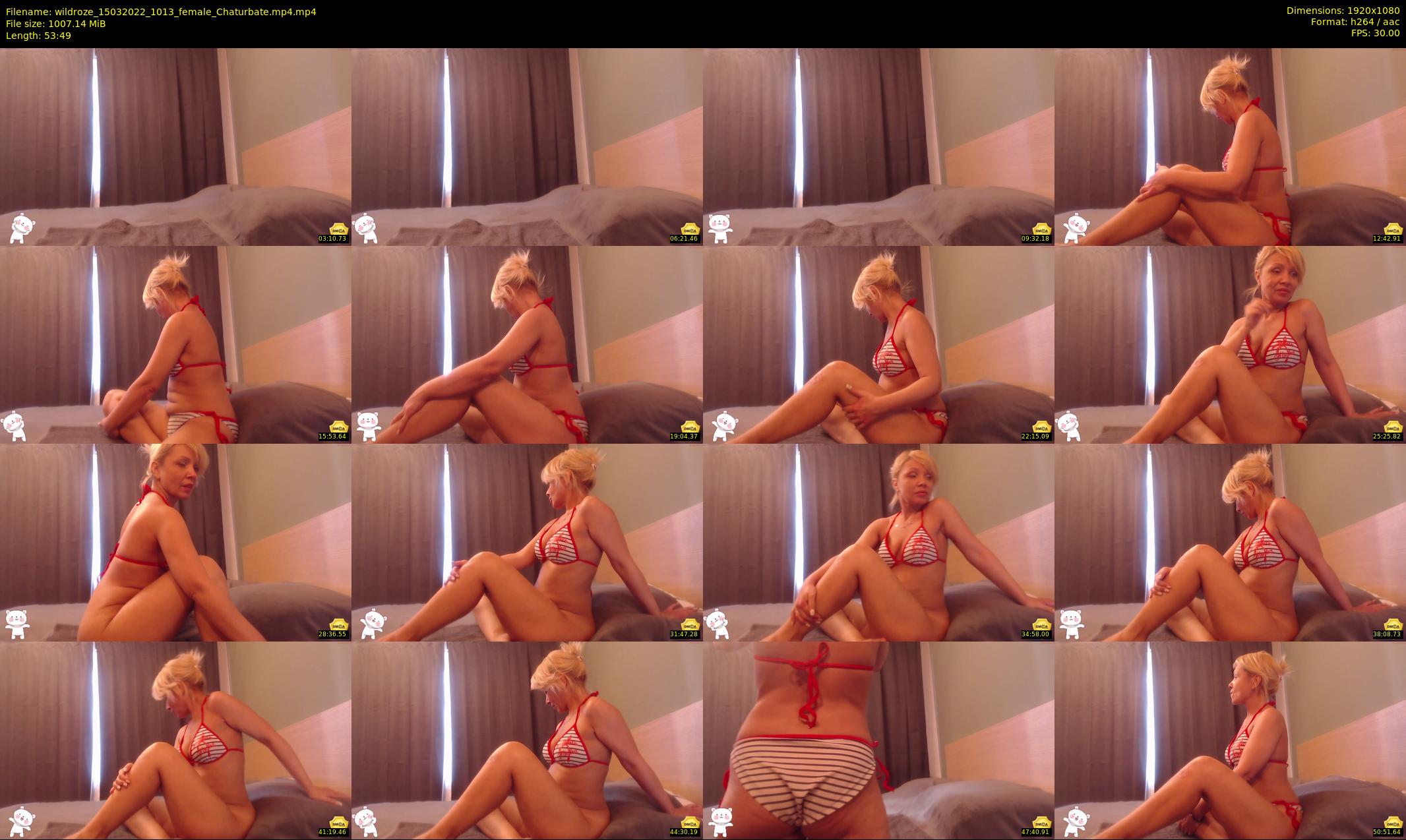 wildroze — 54 minute Chaturbate female cam show recording, 1080p, Mar 15, 2022
