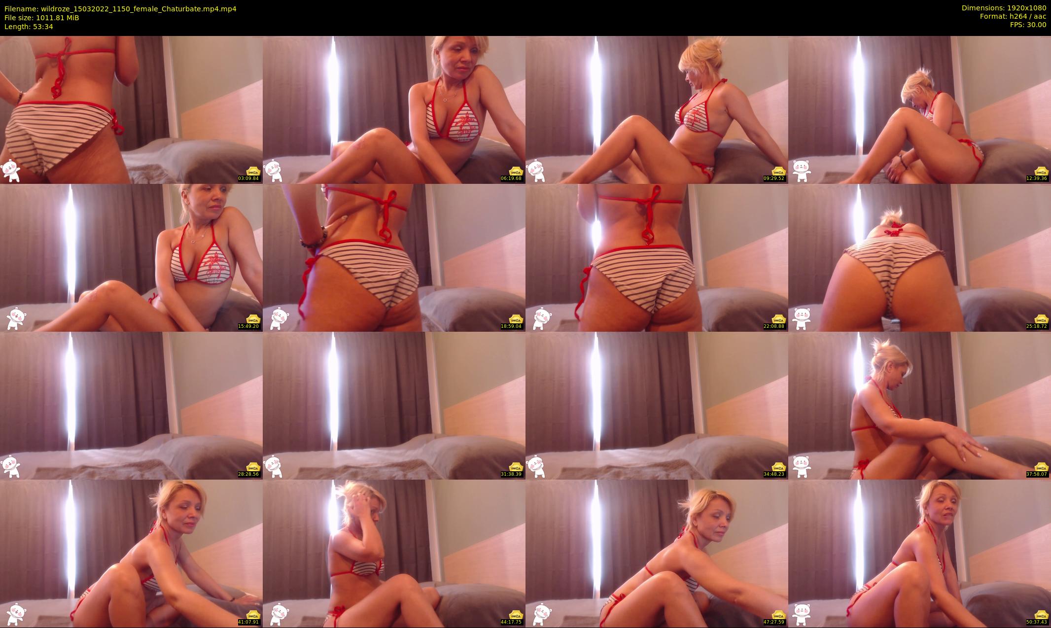 wildroze — 54 minute Chaturbate female cam show recording, 1080p, Mar 15, 2022