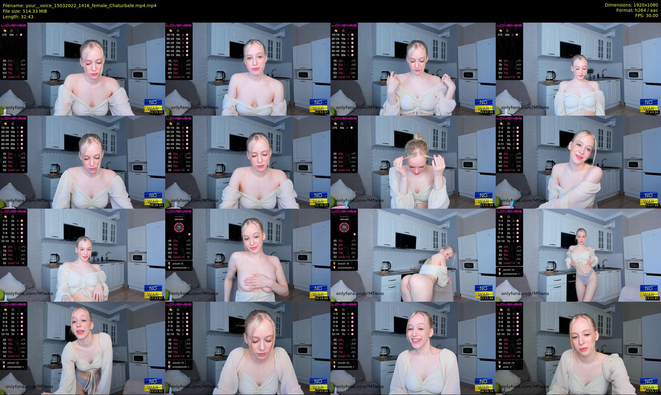 your__voice — 33 minute Chaturbate female cam show recording, 1080p, Mar 15, 2022