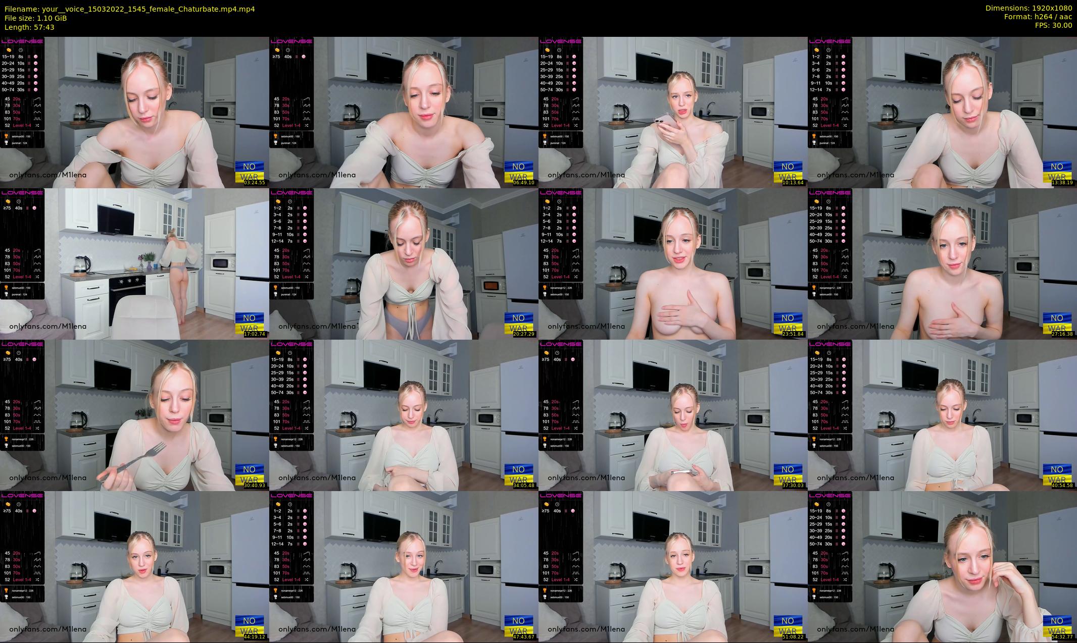 your__voice — 58 minute Chaturbate female cam show recording, 1080p, Mar 15, 2022