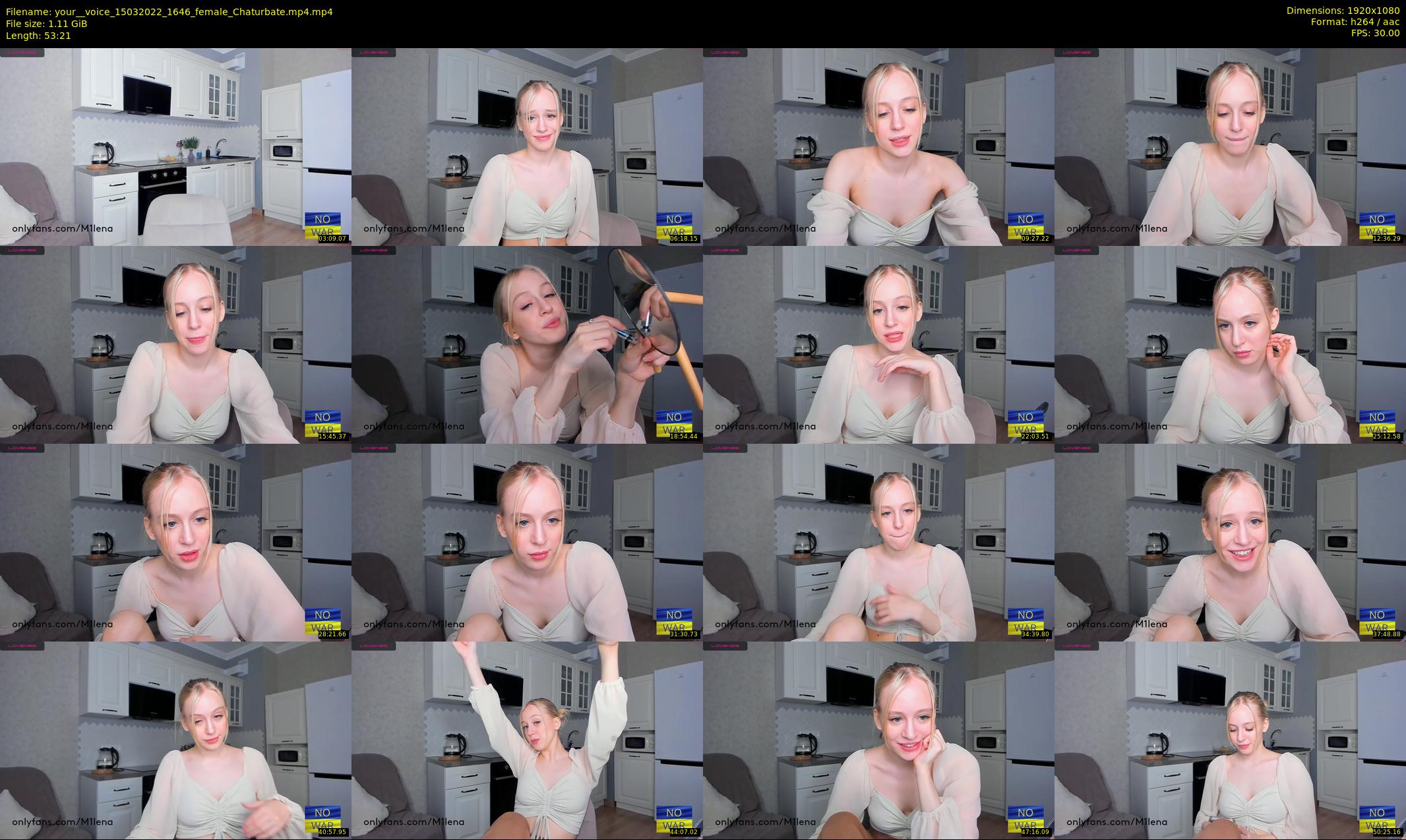 your__voice — 54 minute Chaturbate female cam show recording, 1080p, Mar 15, 2022