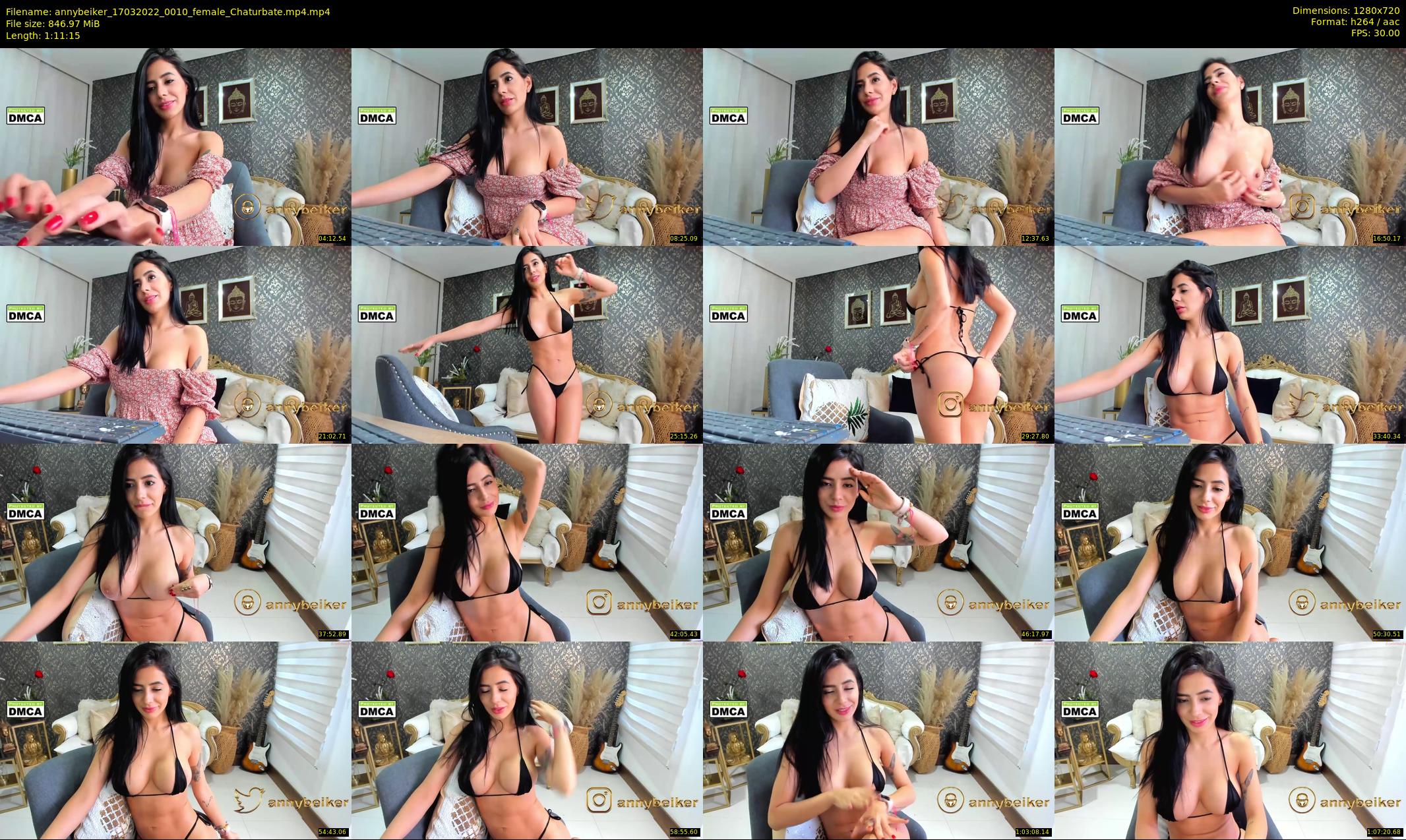 annybeiker — 72 minute Chaturbate female cam show recording, 720p, Mar 17, 2022