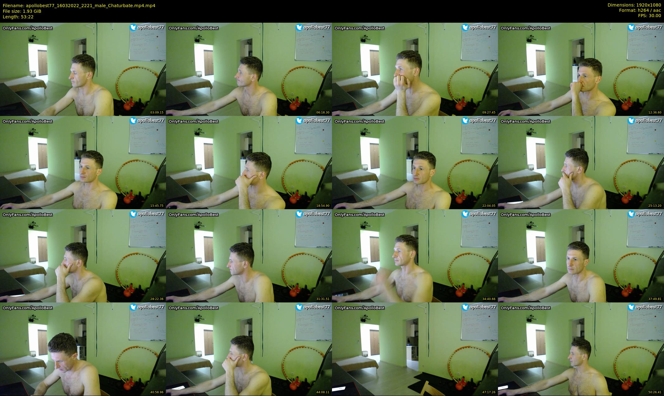 apollobest77 — 54 minute Chaturbate male cam show recording, 1080p, Mar 16, 2022
