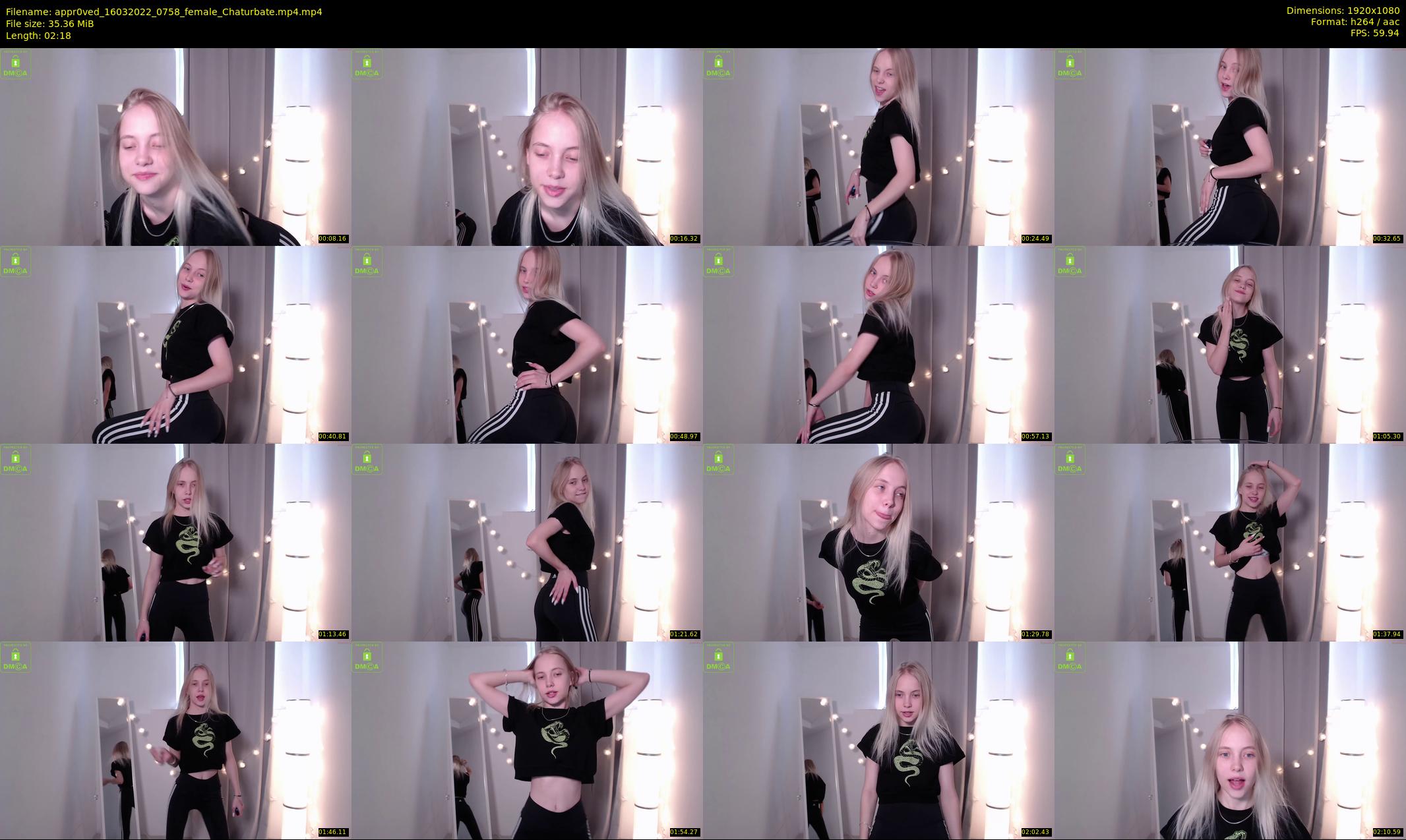 appr0ved — 3 minute Chaturbate female cam show recording, 1080p, Mar 16, 2022