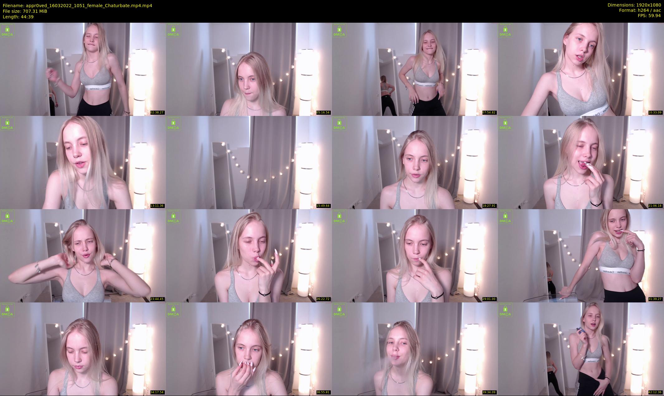 appr0ved — 45 minute Chaturbate female cam show recording, 1080p, Mar 16, 2022
