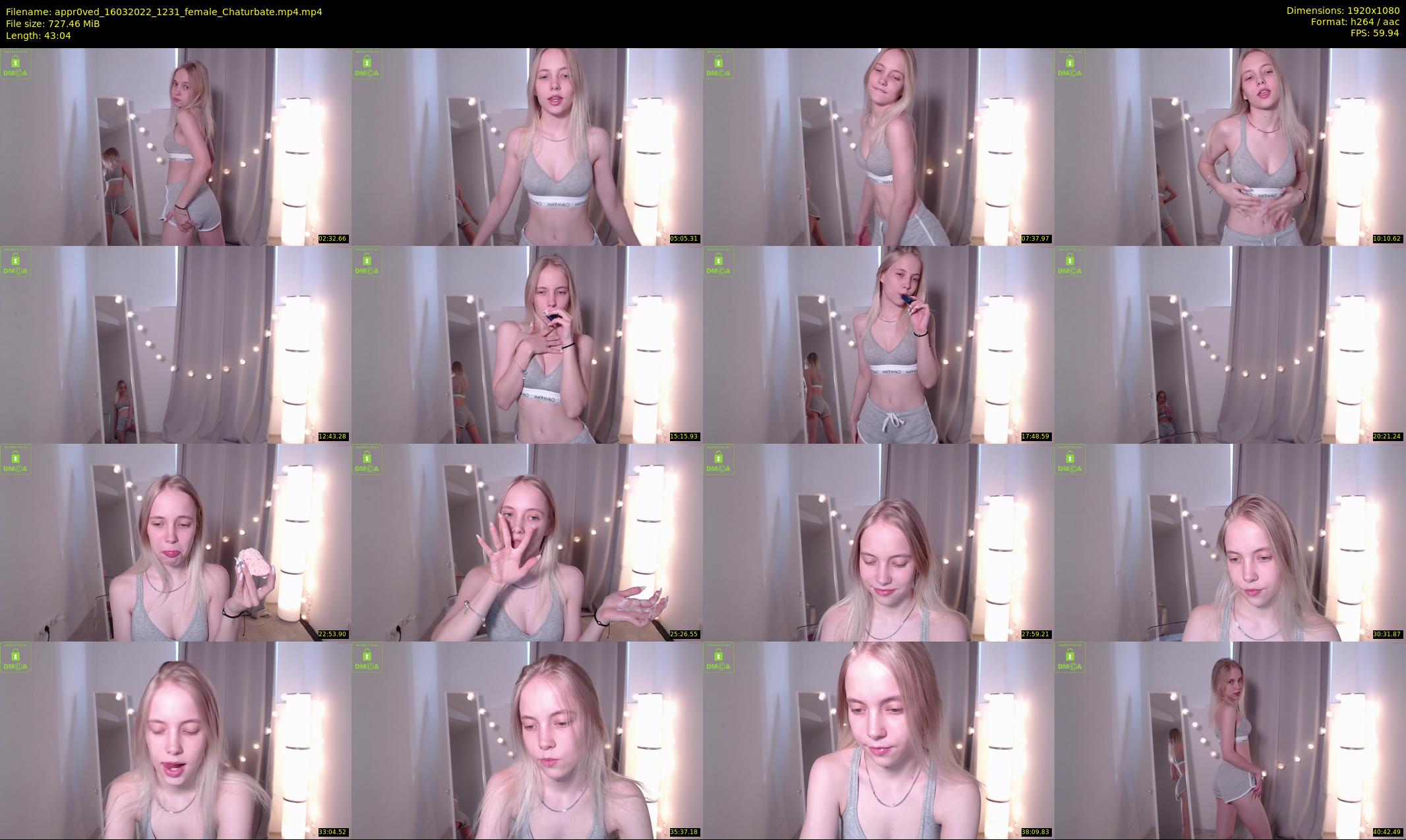 appr0ved — 44 minute Chaturbate female cam show recording, 1080p, Mar 16, 2022