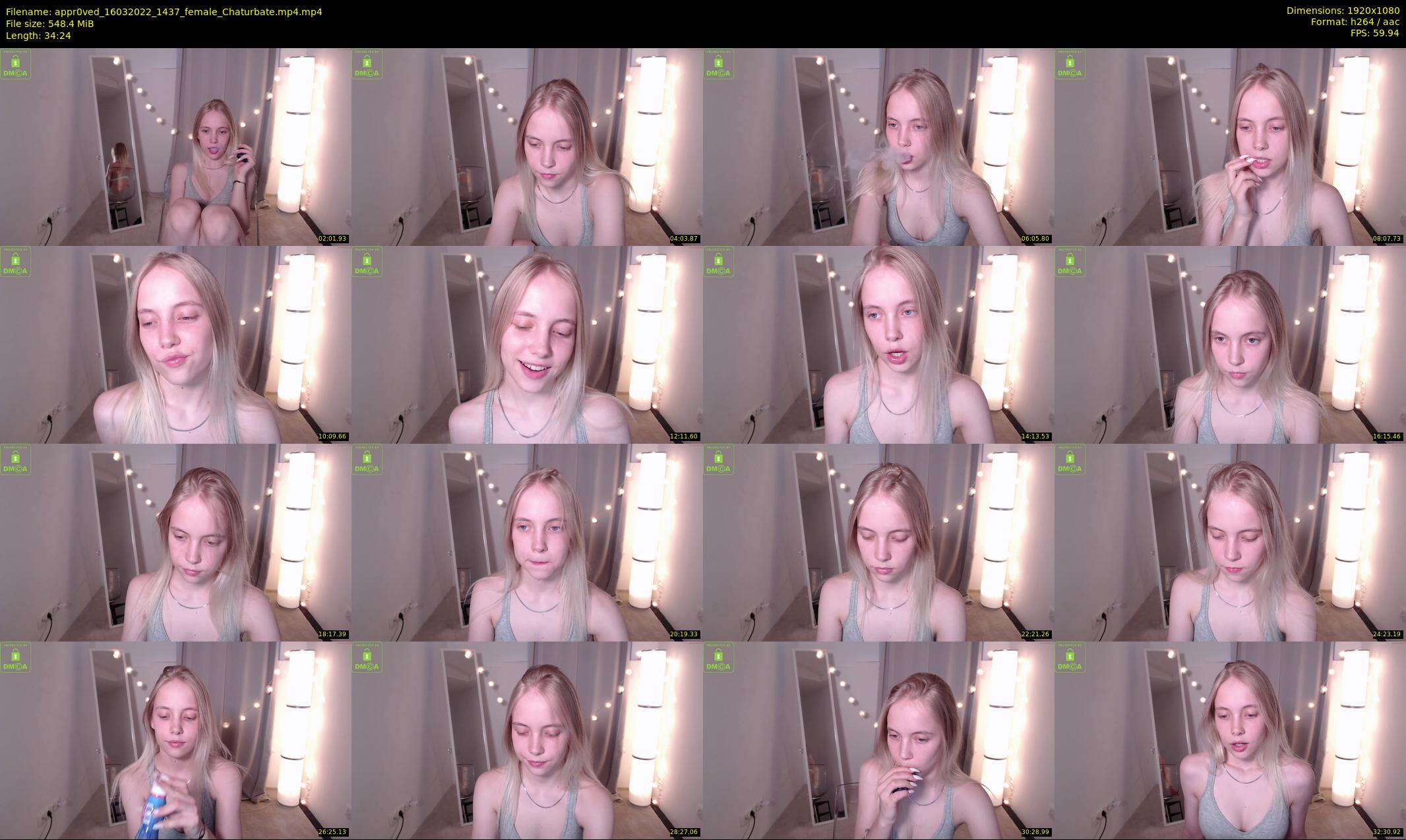 appr0ved — 35 minute Chaturbate female cam show recording, 1080p, Mar 16, 2022