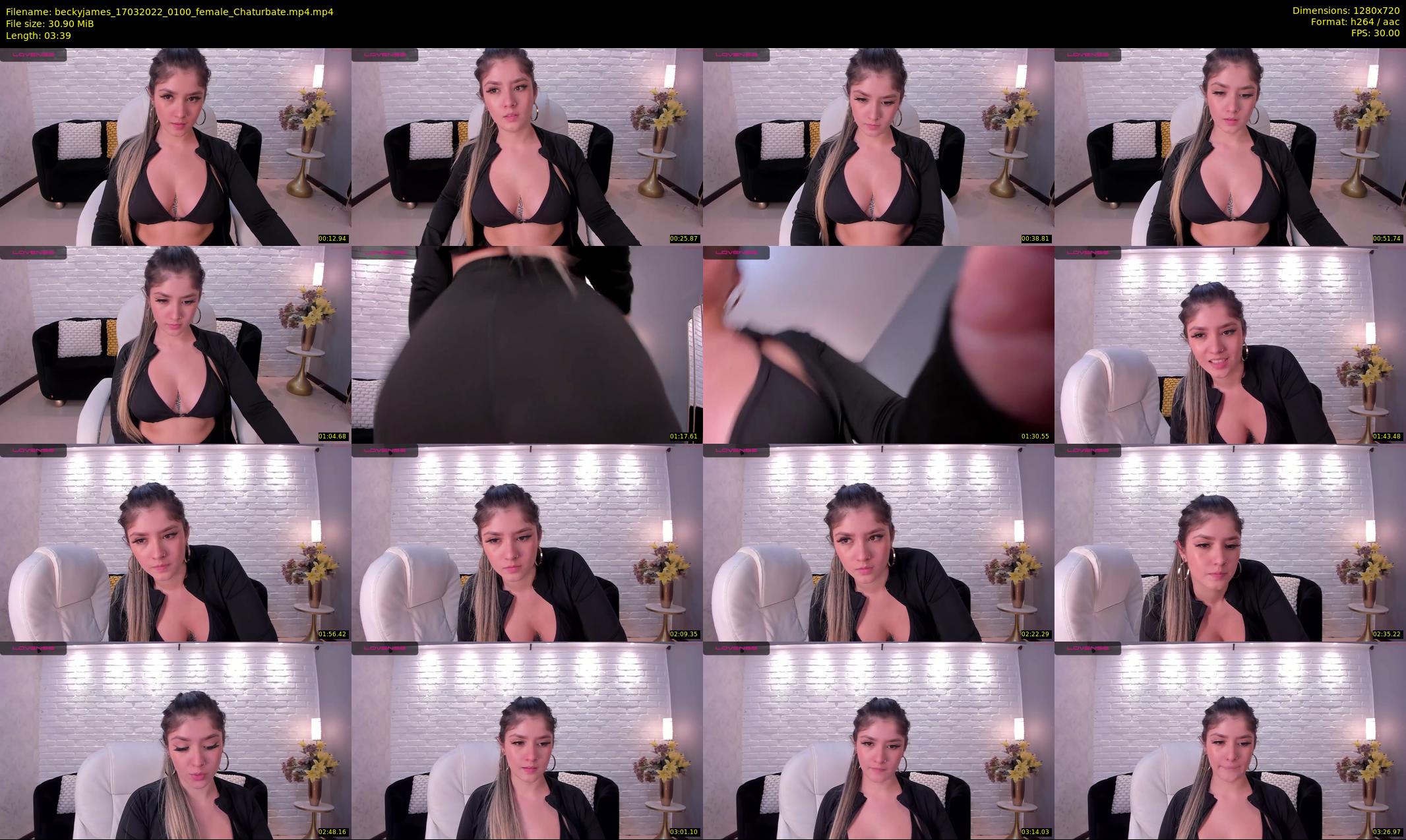 beckyjames — 4 minute Chaturbate female cam show recording, 720p, Mar 17, 2022