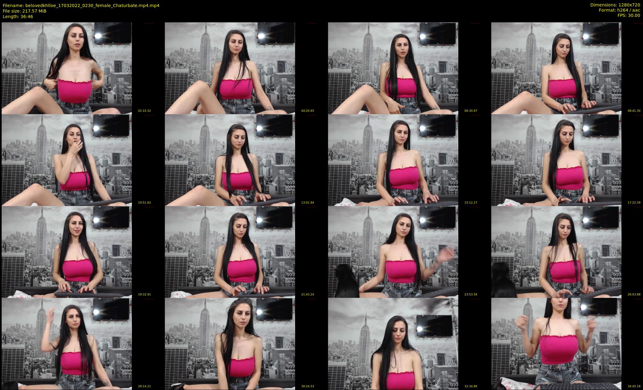 belovedkhlloe — 37 minute Chaturbate female cam show recording, 720p, Mar 17, 2022