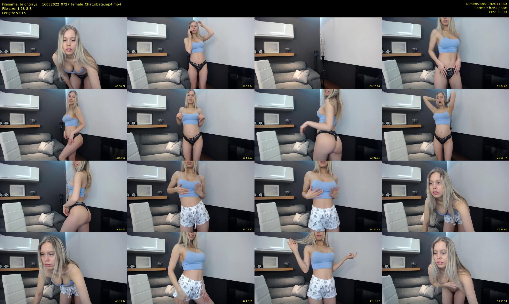 brightrays__ — 54 minute Chaturbate female cam show recording, 1080p, Mar 16, 2022