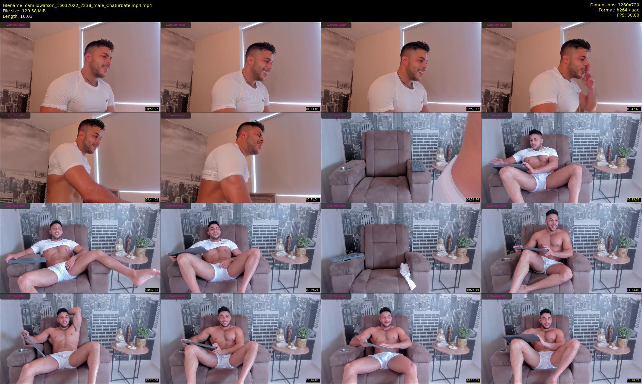 camilowatson — 17 minute Chaturbate male cam show recording, 720p, Mar 16, 2022