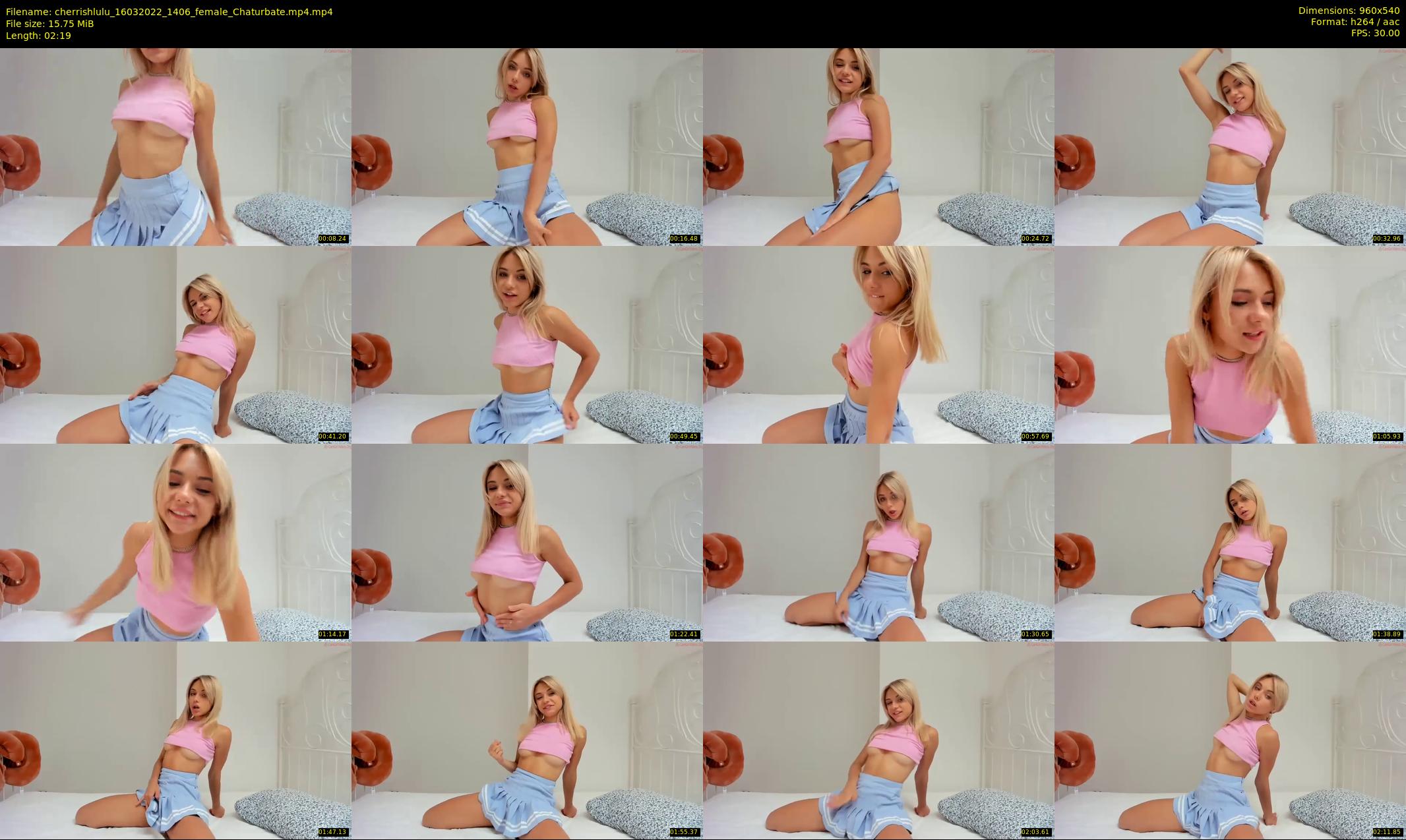 cherrishlulu — 3 minute Chaturbate female cam show recording, 480p, Mar 16, 2022