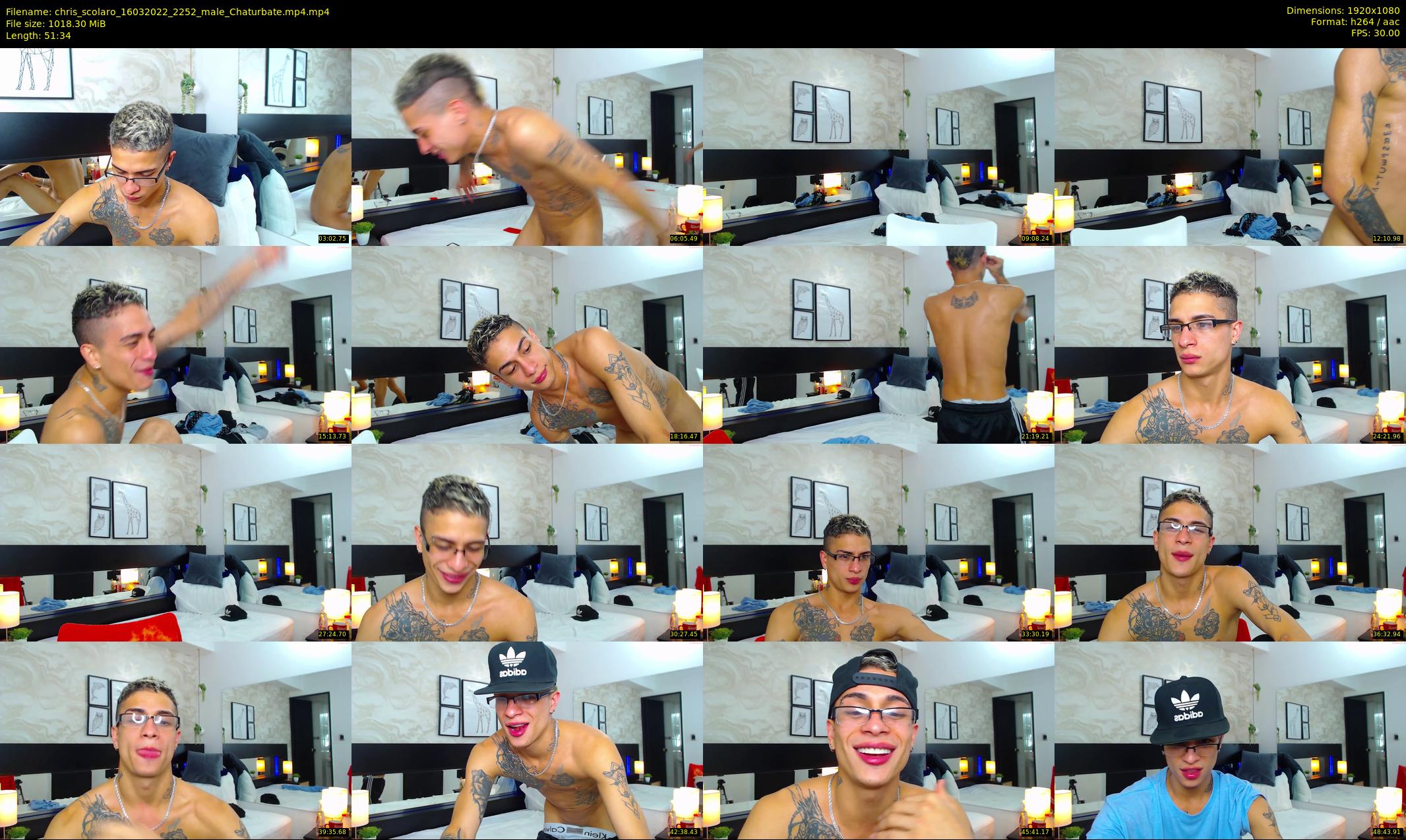 chris_scolaro — 52 minute Chaturbate male cam show recording, 1080p, Mar 16, 2022