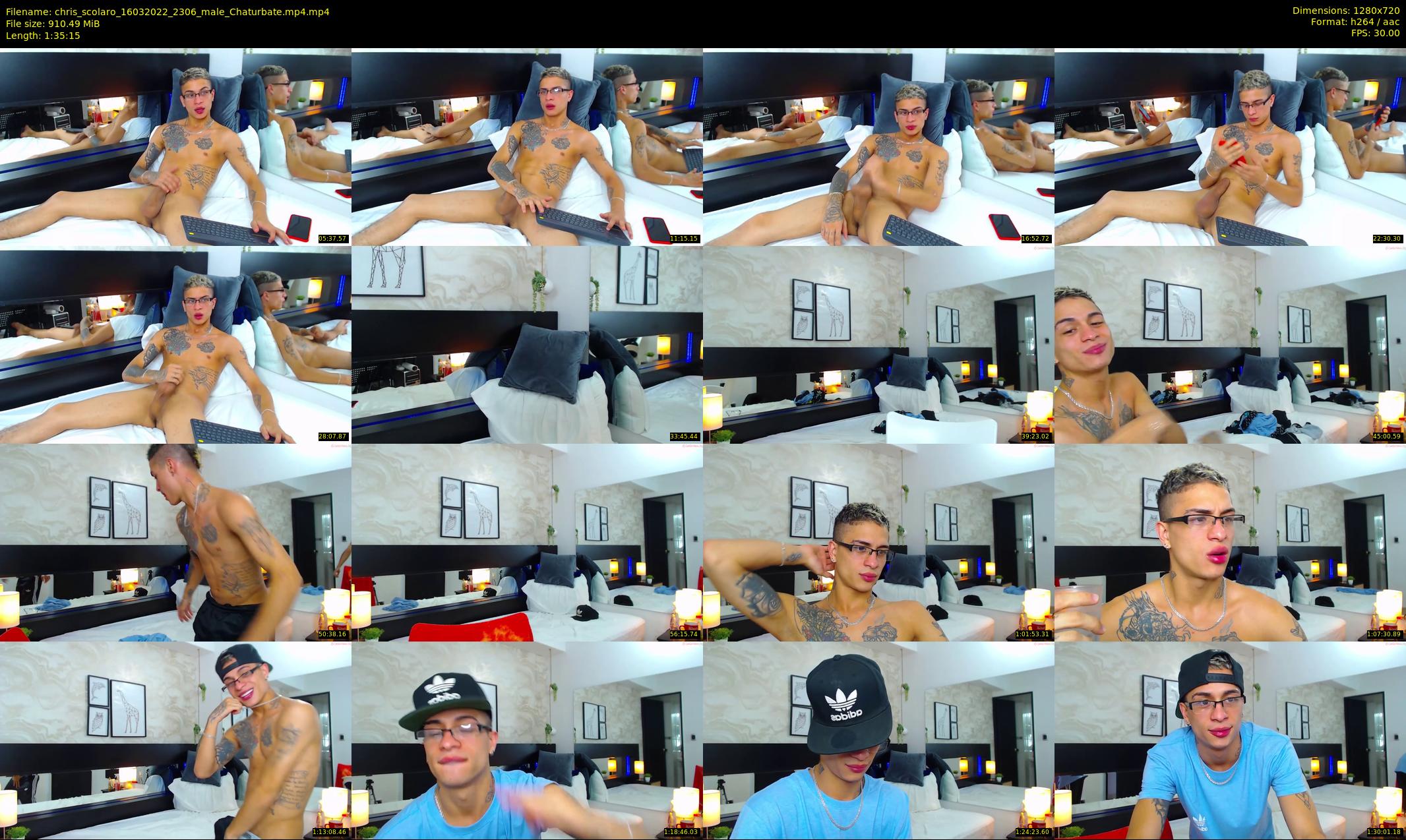 chris_scolaro — 96 minute Chaturbate male cam show recording, 720p, Mar 16, 2022
