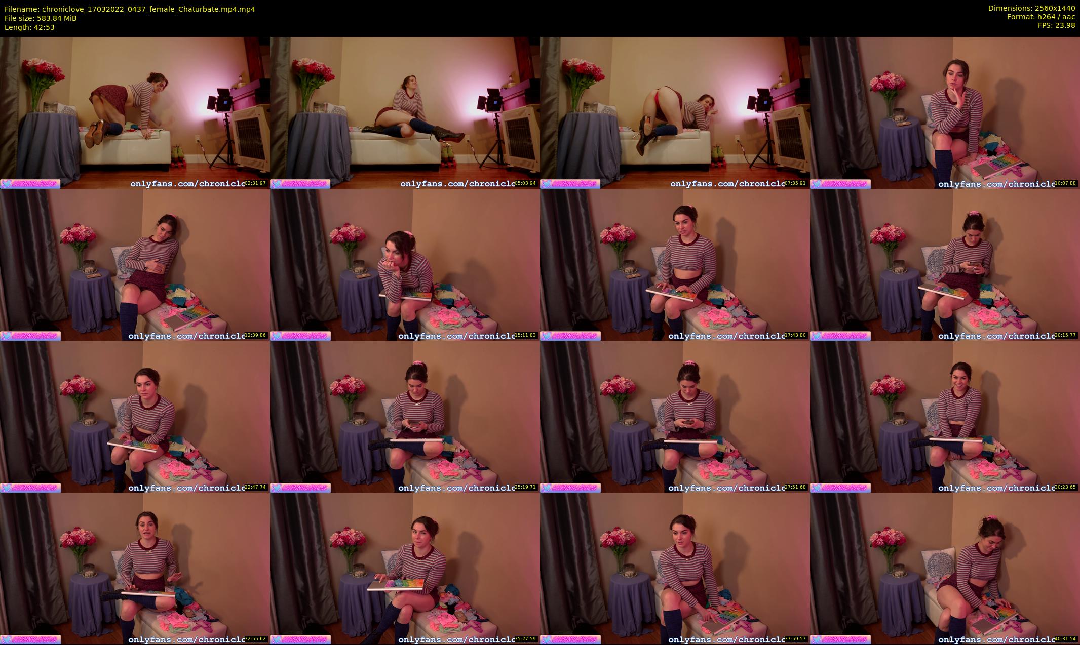 chroniclove — 43 minute Chaturbate female cam show recording, 1080p, Mar 17, 2022