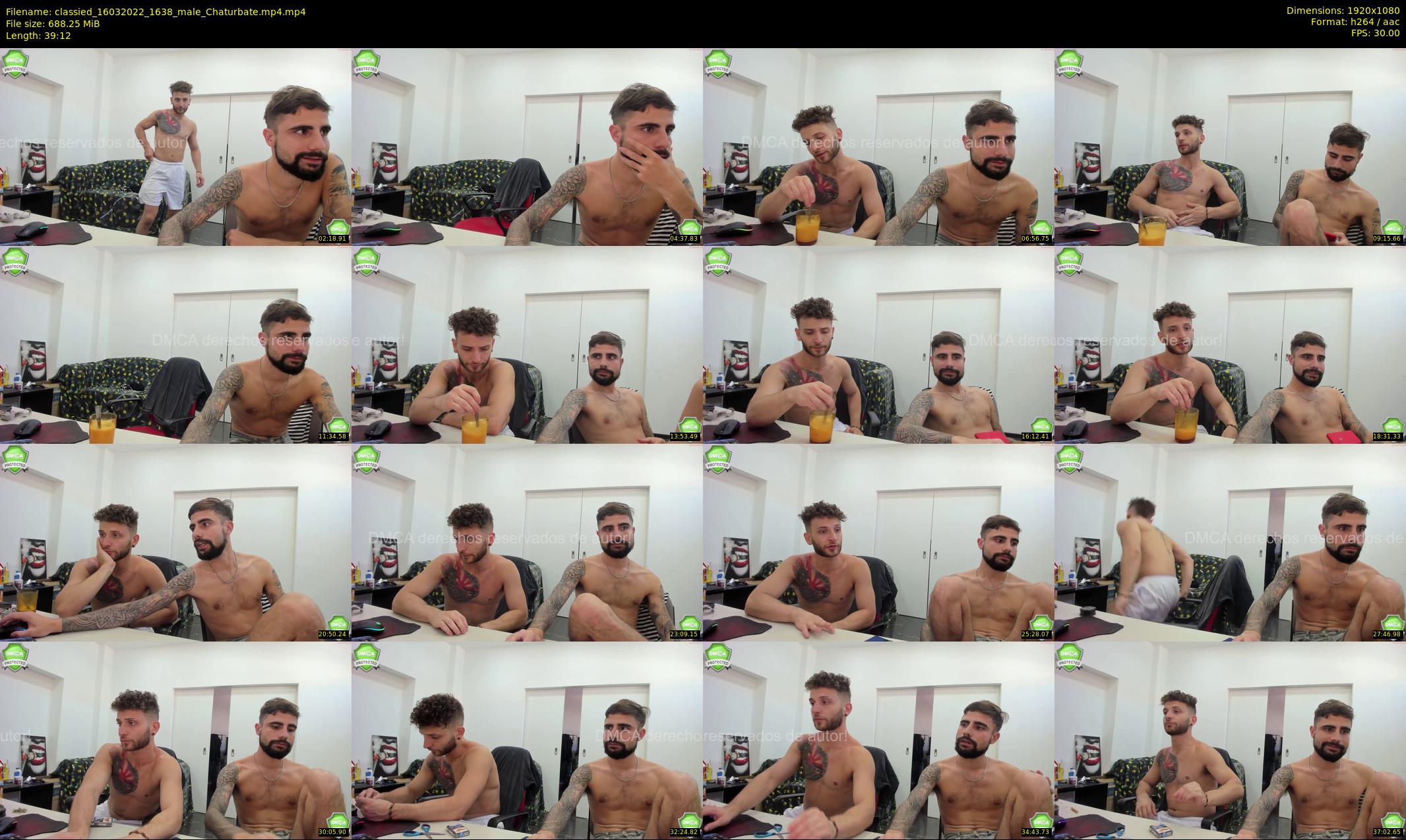classied — 40 minute Chaturbate male cam show recording, 1080p, Mar 16, 2022