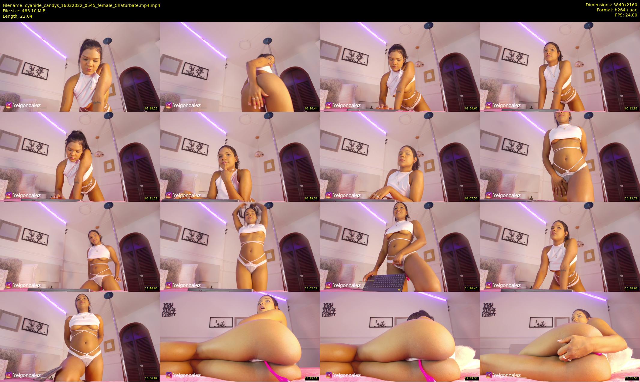 cyanide_candys — 23 minute Chaturbate female cam show recording, 4K, Mar 16, 2022
