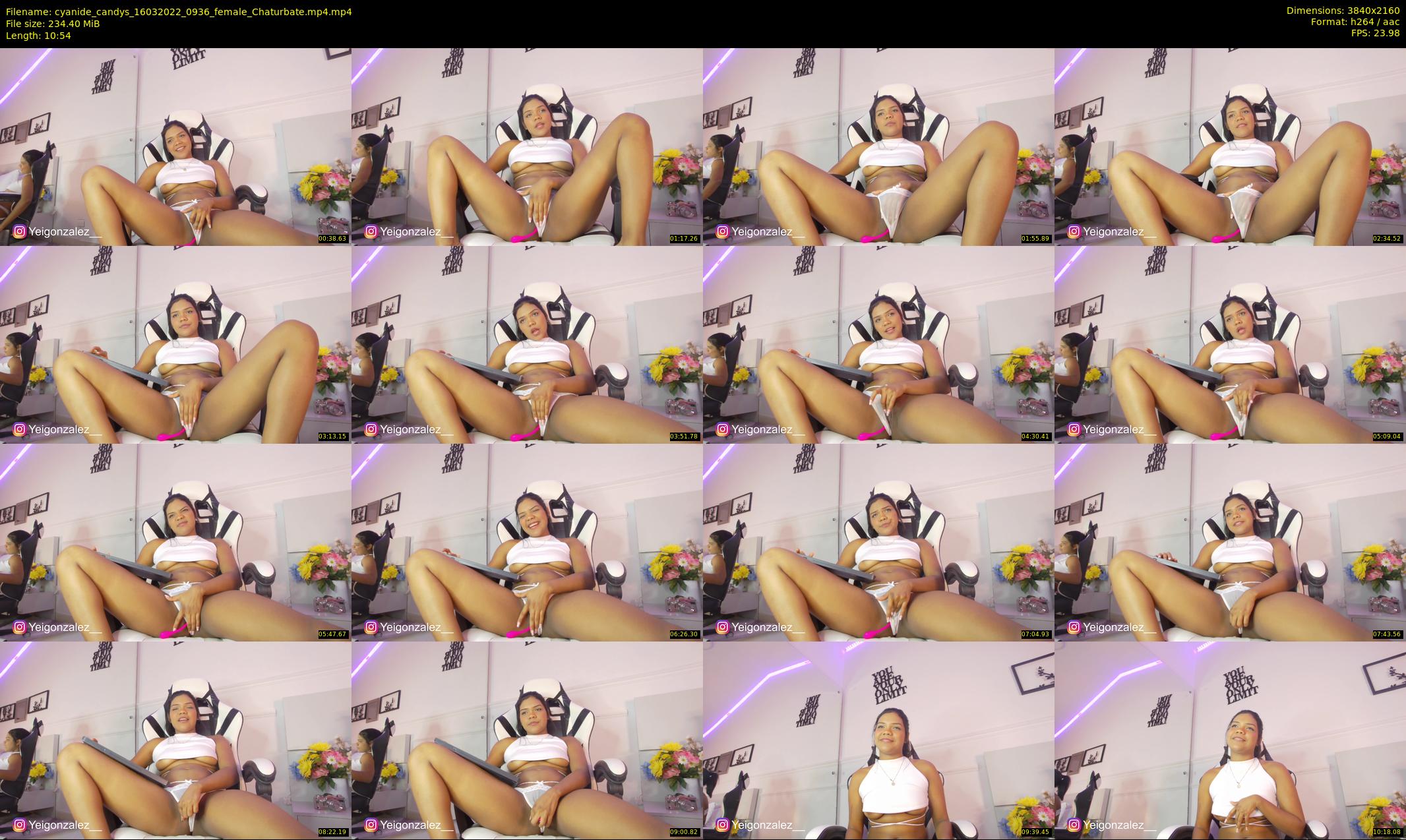 cyanide_candys — 11 minute Chaturbate female cam show recording, 4K, Mar 16, 2022