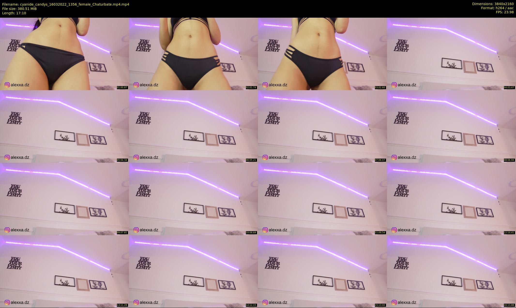 cyanide_candys — 18 minute Chaturbate female cam show recording, 4K, Mar 16, 2022