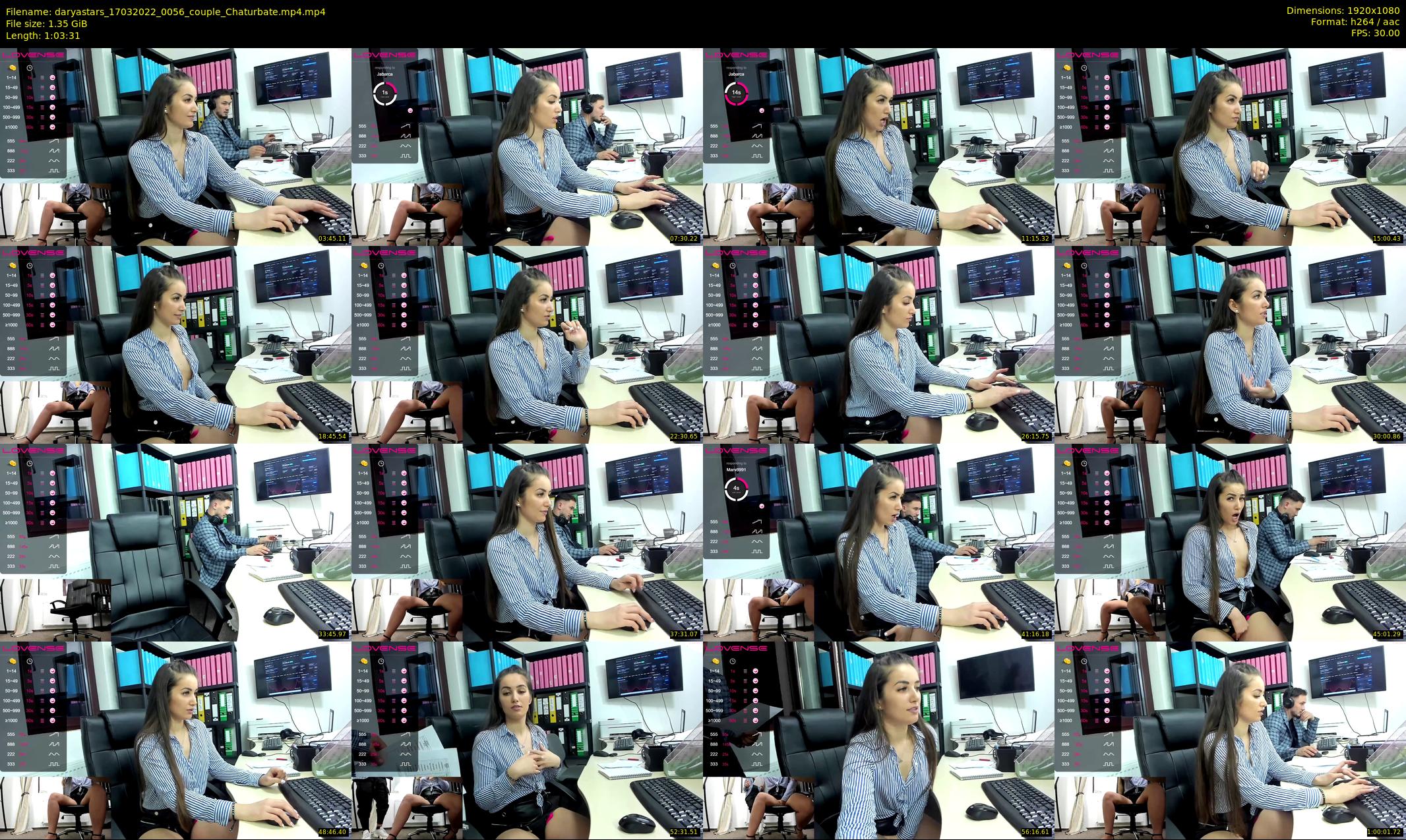 daryastars — 64 minute Chaturbate couple cam show recording, 1080p, Mar 17, 2022