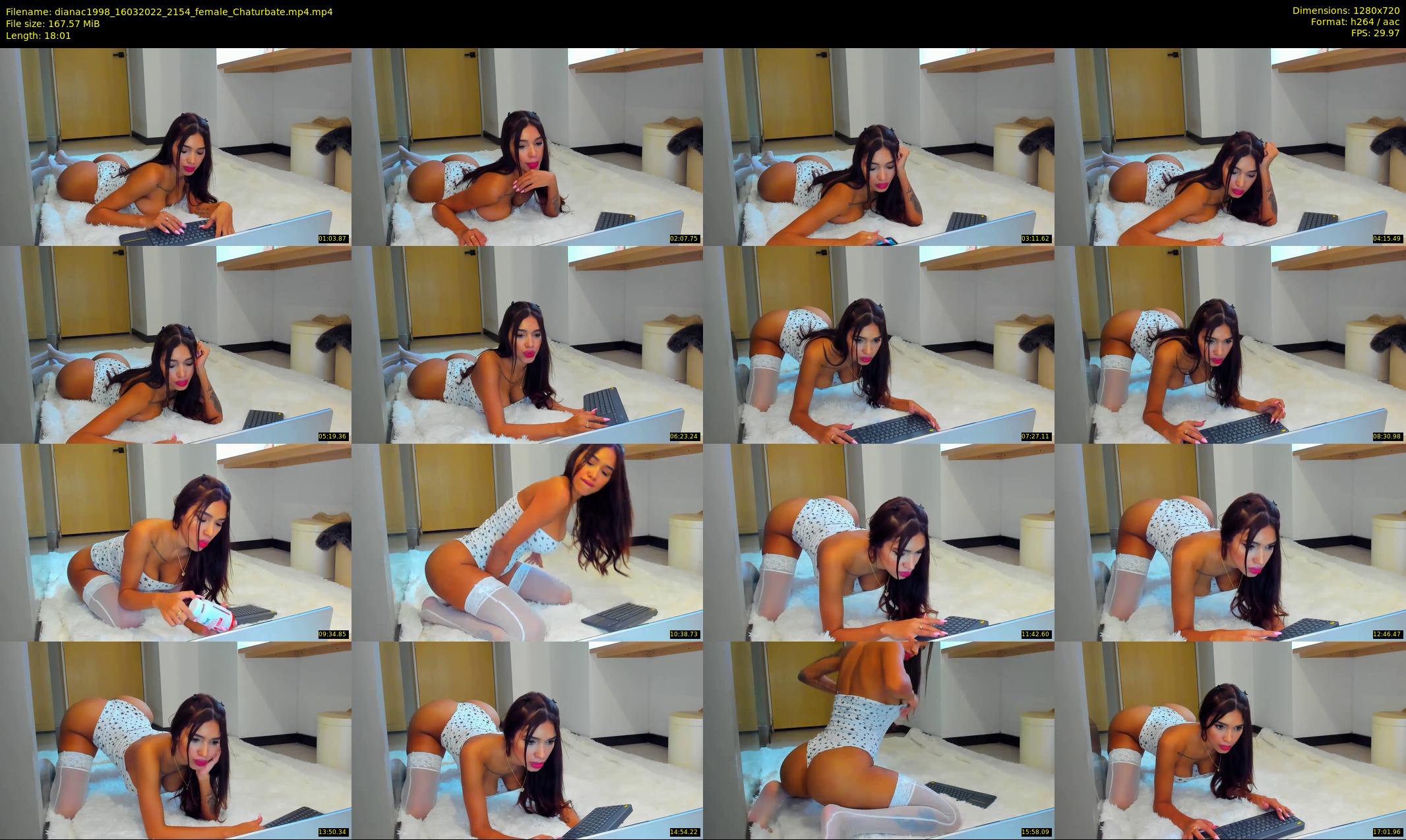 dianac1998 — 19 minute Chaturbate female cam show recording, 720p, Mar 16, 2022