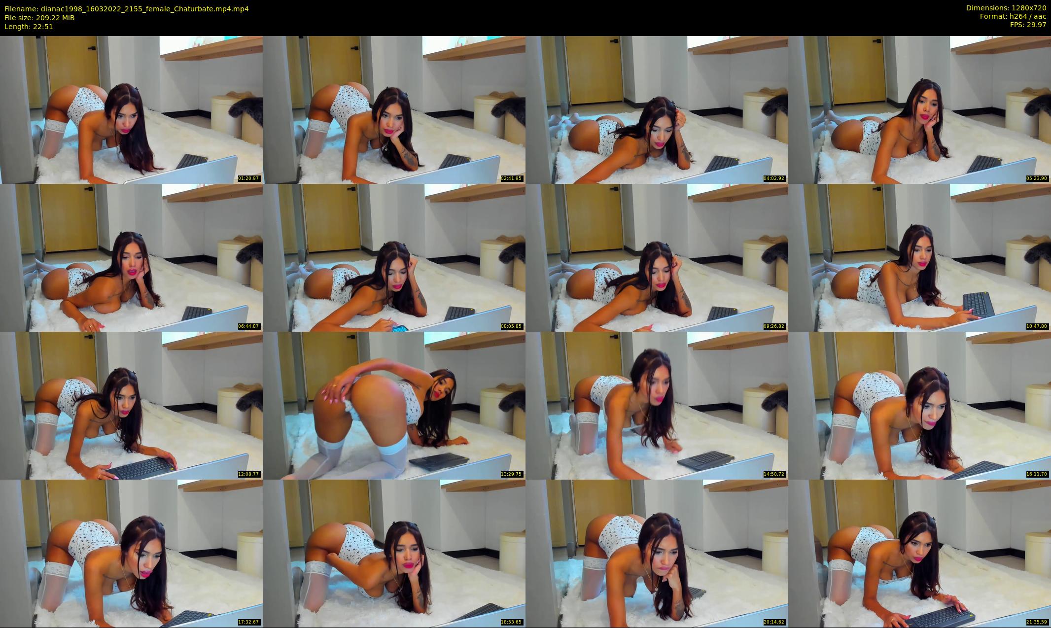 dianac1998 — 23 minute Chaturbate female cam show recording, 720p, Mar 16, 2022