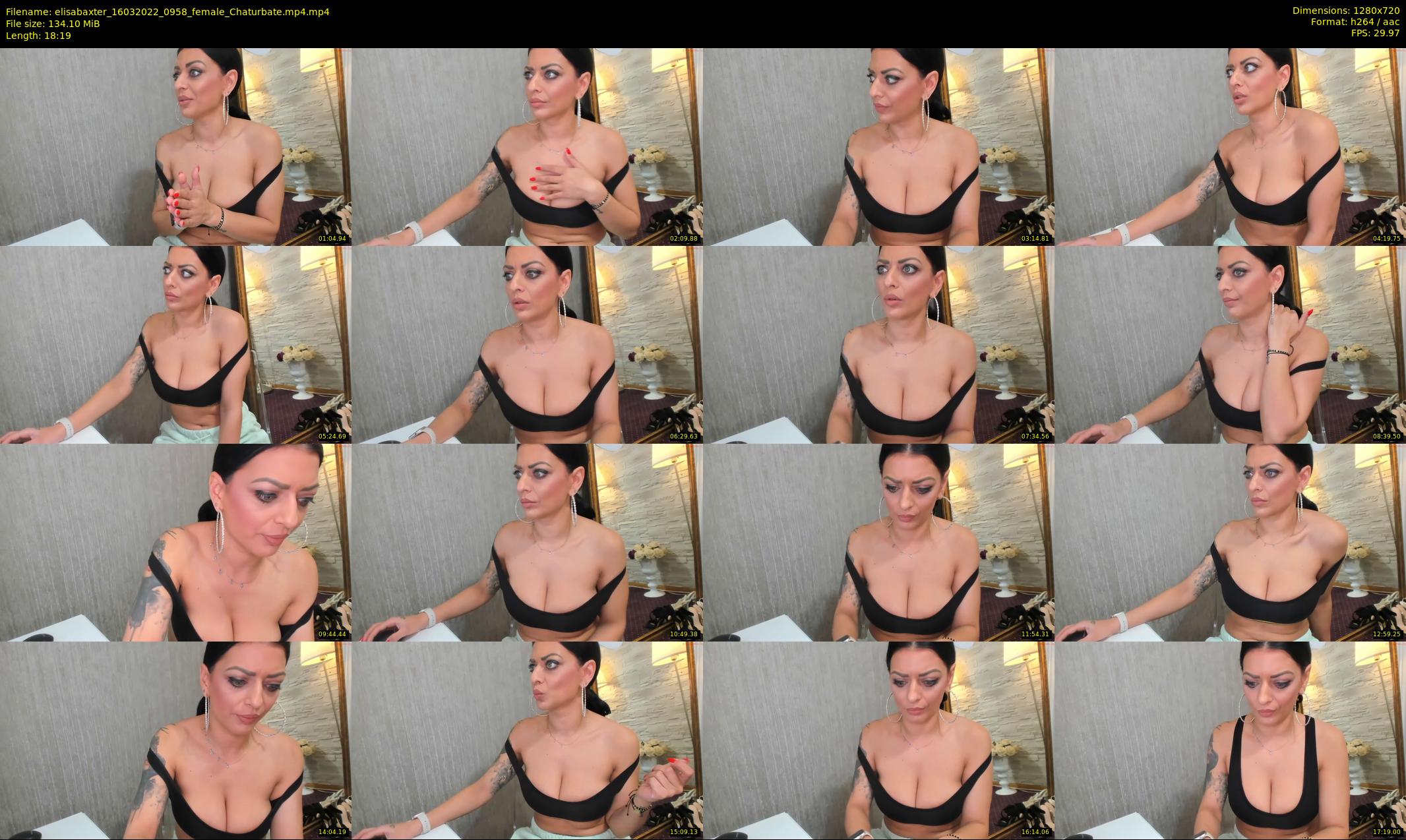 elisabaxter — 19 minute Chaturbate female cam show recording, 720p, Mar 16, 2022