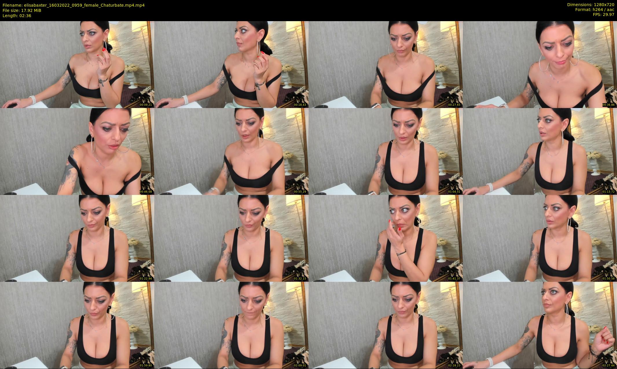 elisabaxter — 3 minute Chaturbate female cam show recording, 720p, Mar 16, 2022