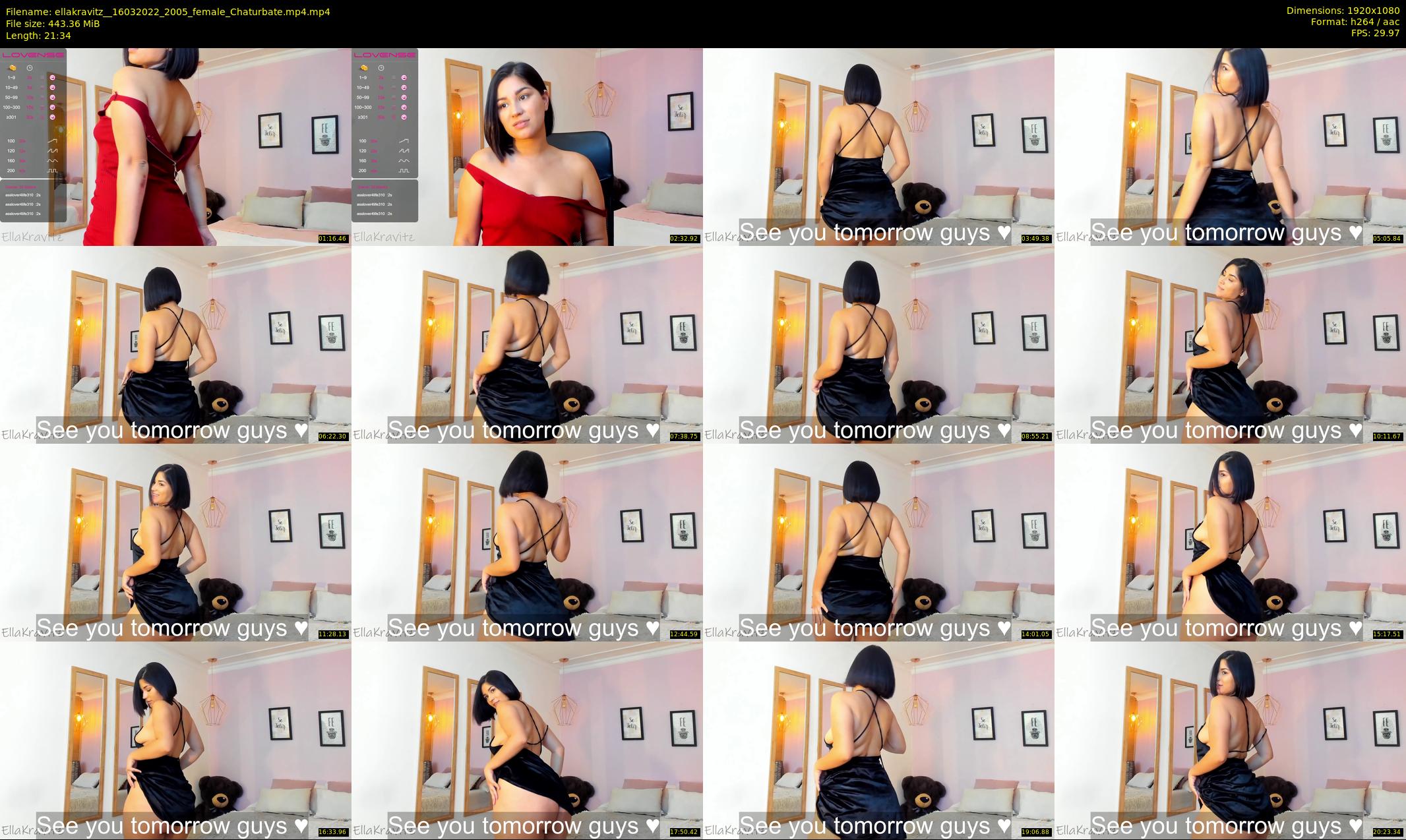 ellakravitz_ — 22 minute Chaturbate female cam show recording, 1080p, Mar 16, 2022