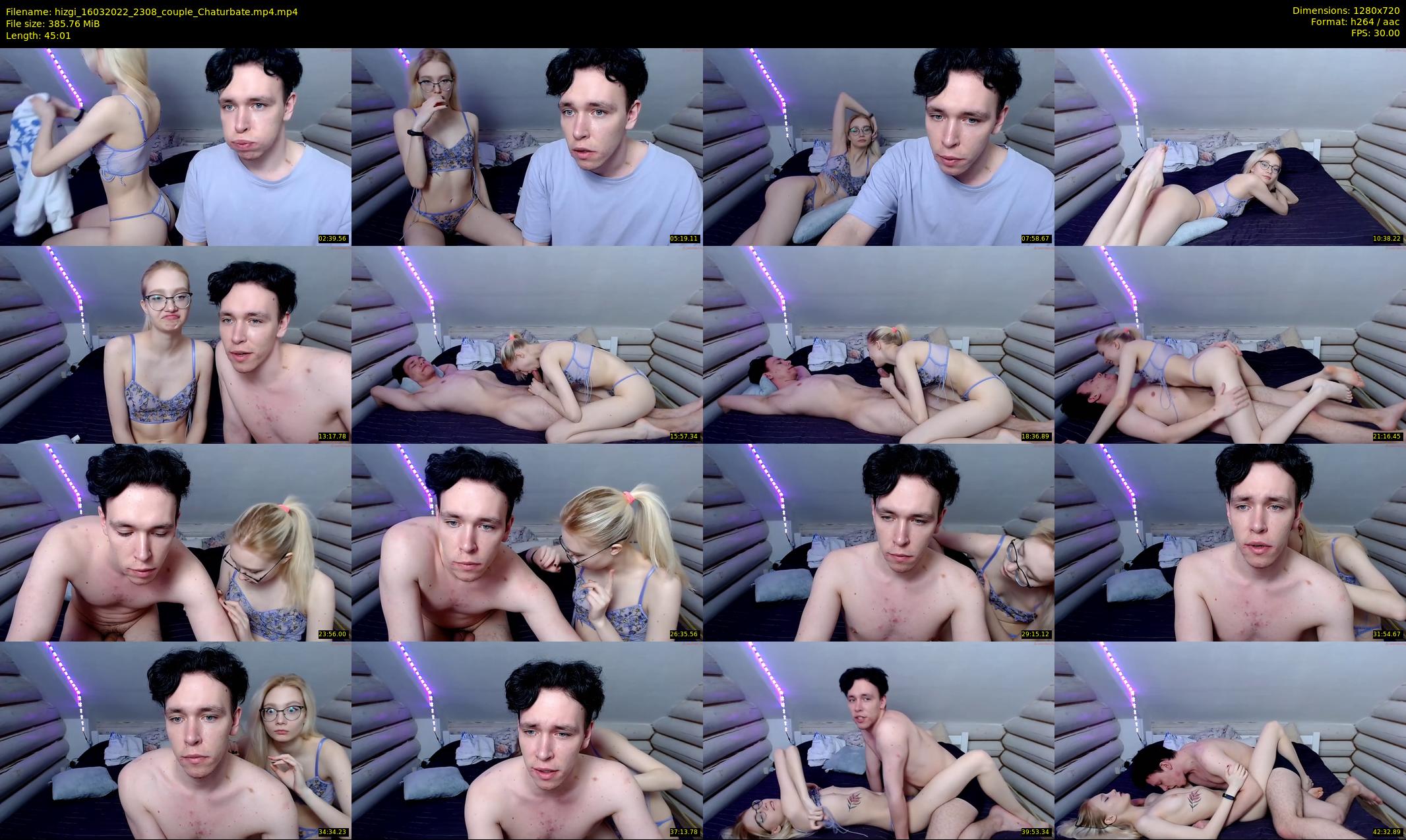 hizgi — 46 minute Chaturbate couple cam show recording, 720p, Mar 16, 2022