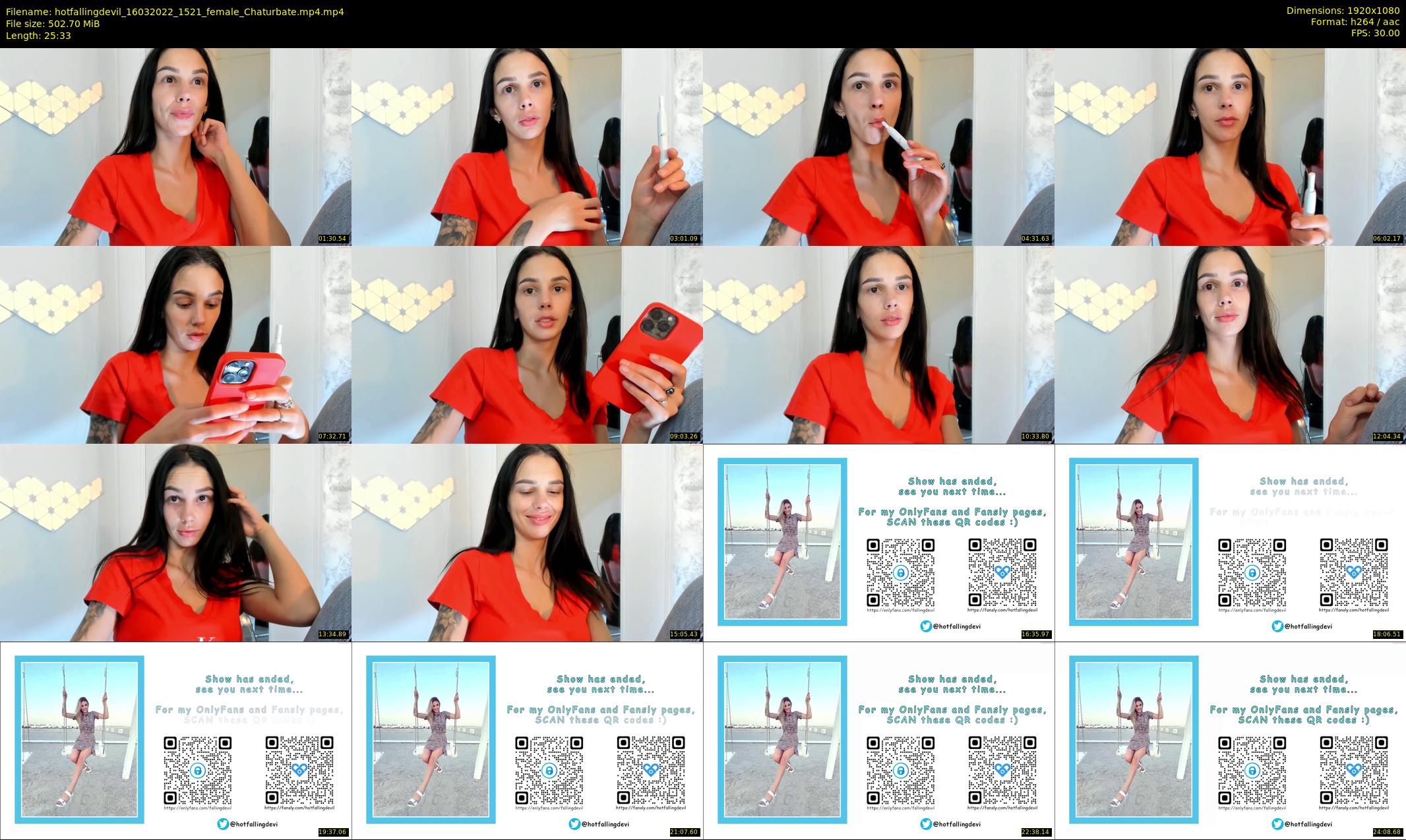 hotfallingdevil — 26 minute Chaturbate female cam show recording, 1080p, Mar 16, 2022