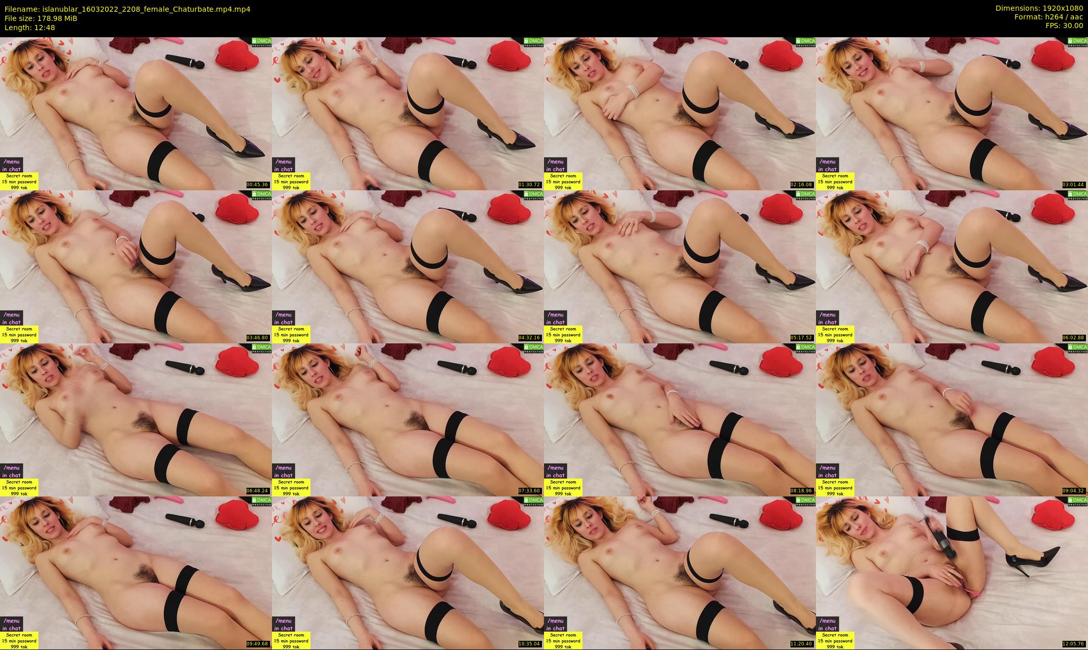 islanublar — 13 minute Chaturbate female cam show recording, 1080p, Mar 16, 2022