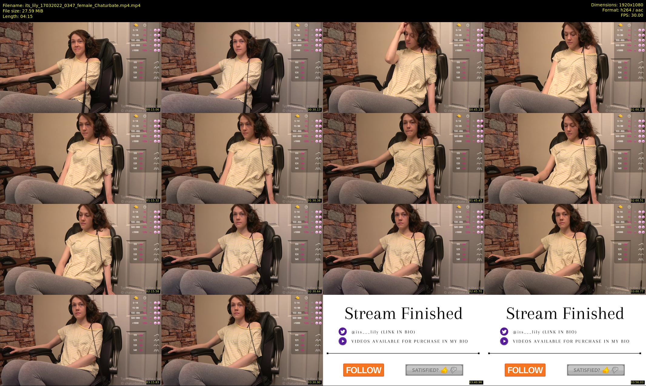 its_lily — 5 minute Chaturbate female cam show recording, 1080p, Mar 17, 2022