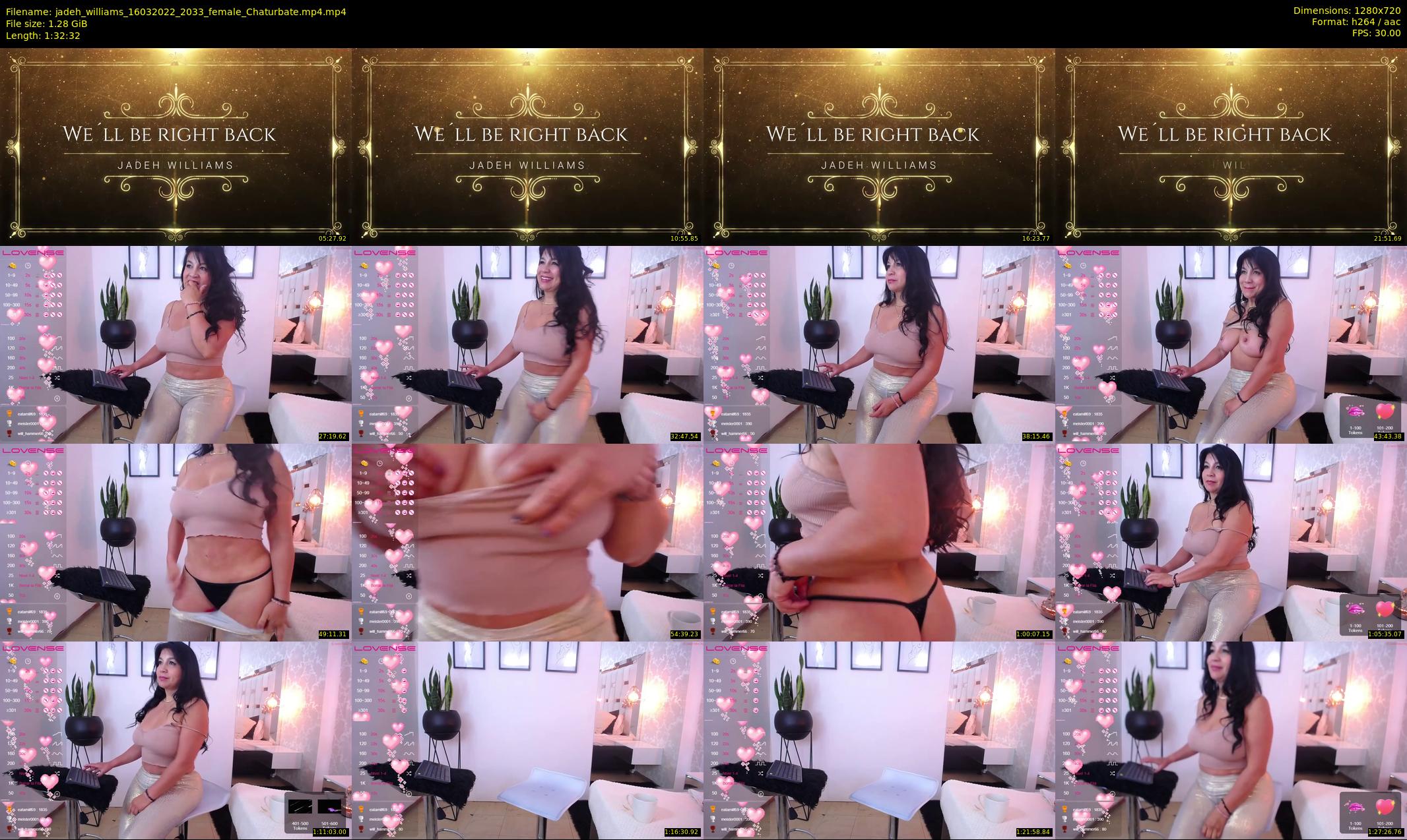 jadeh_williams — 93 minute Chaturbate female cam show recording, 720p, Mar 16, 2022