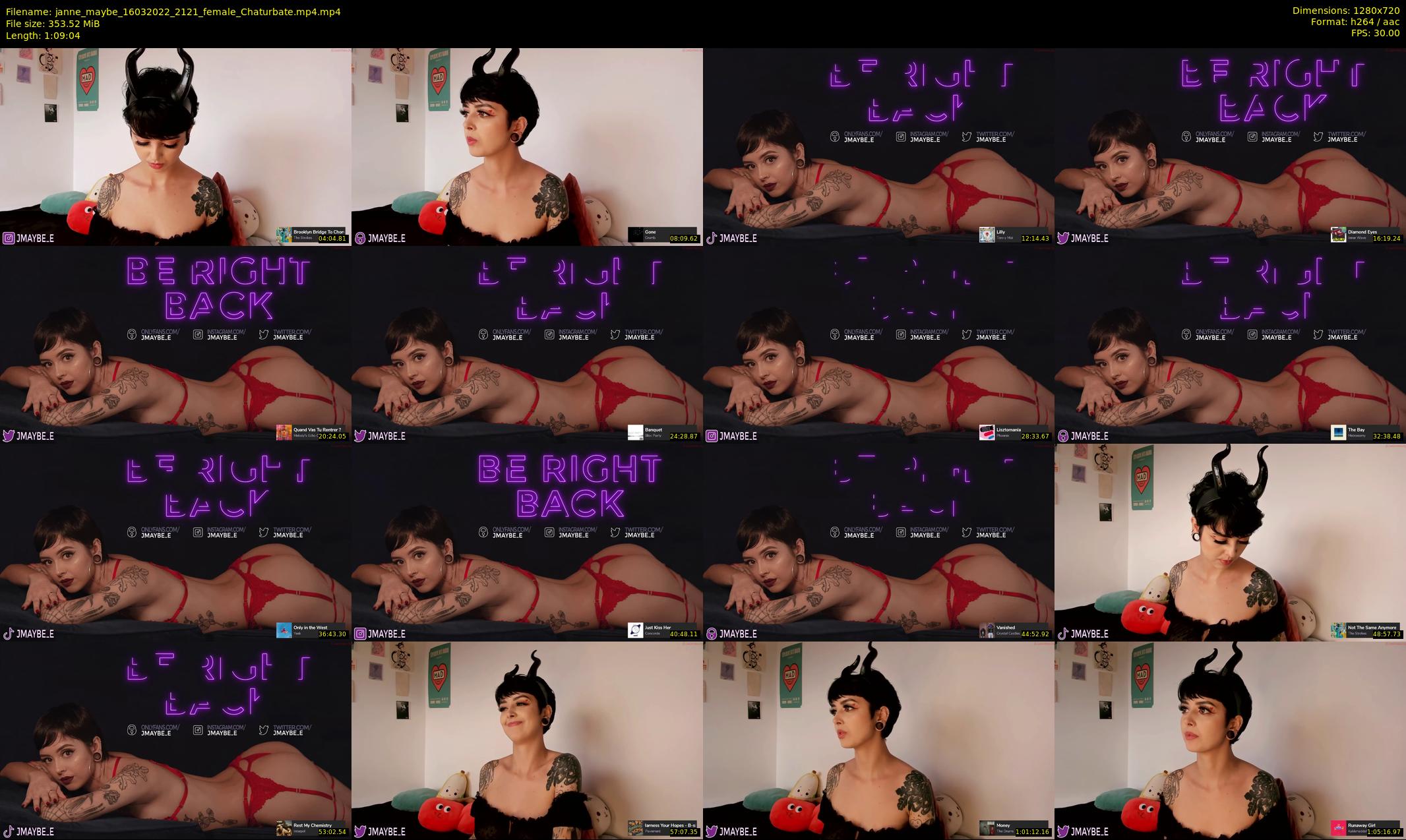 janne_maybe — 70 minute Chaturbate female cam show recording, 720p, Mar 16, 2022