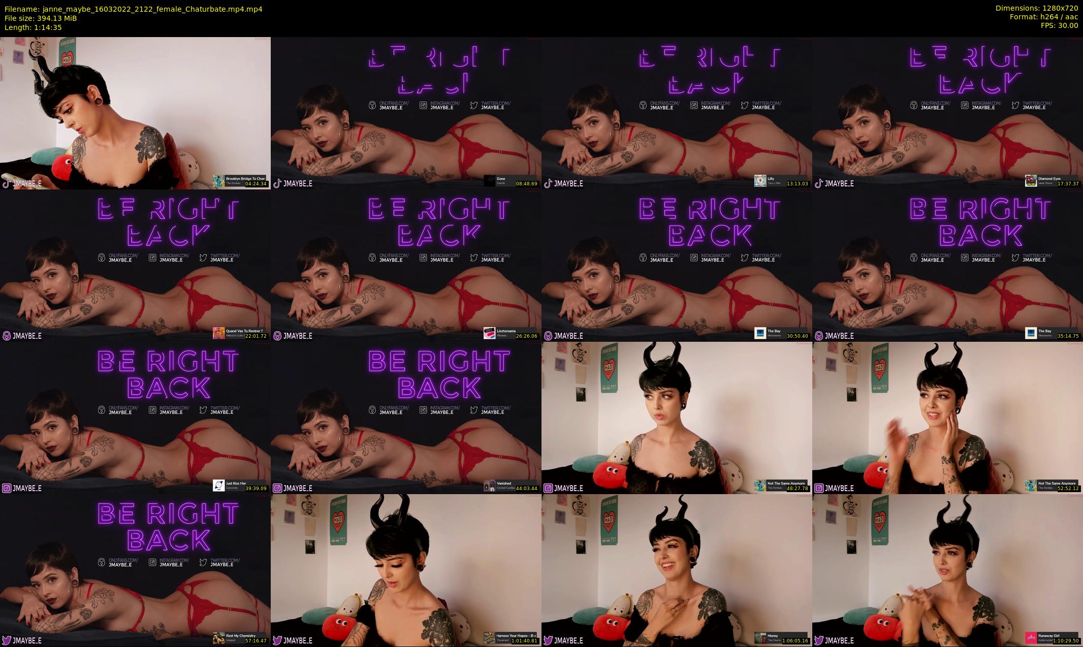 janne_maybe — 75 minute Chaturbate female cam show recording, 720p, Mar 16, 2022