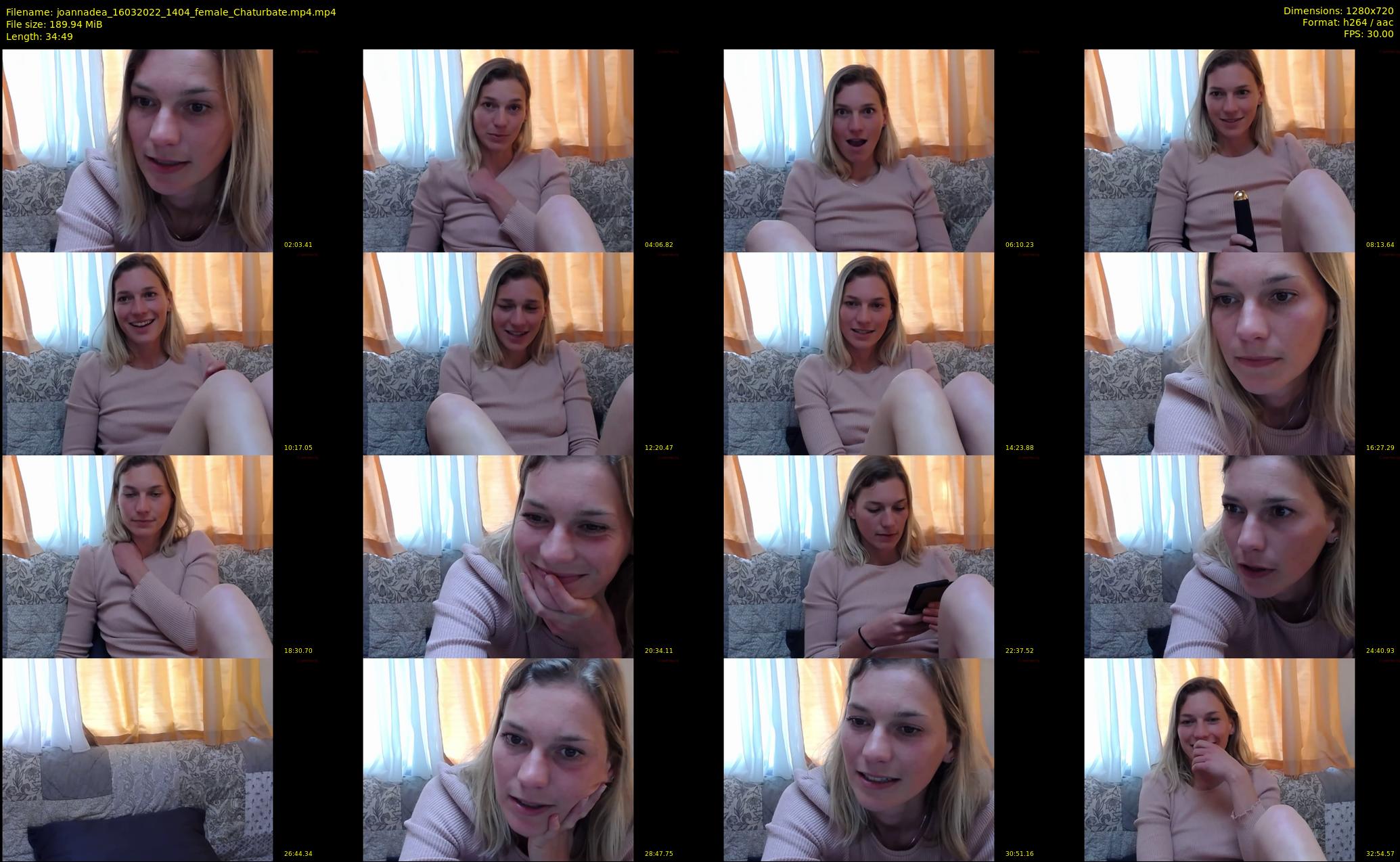 joannadea — 35 minute Chaturbate female cam show recording, 720p, Mar 16, 2022